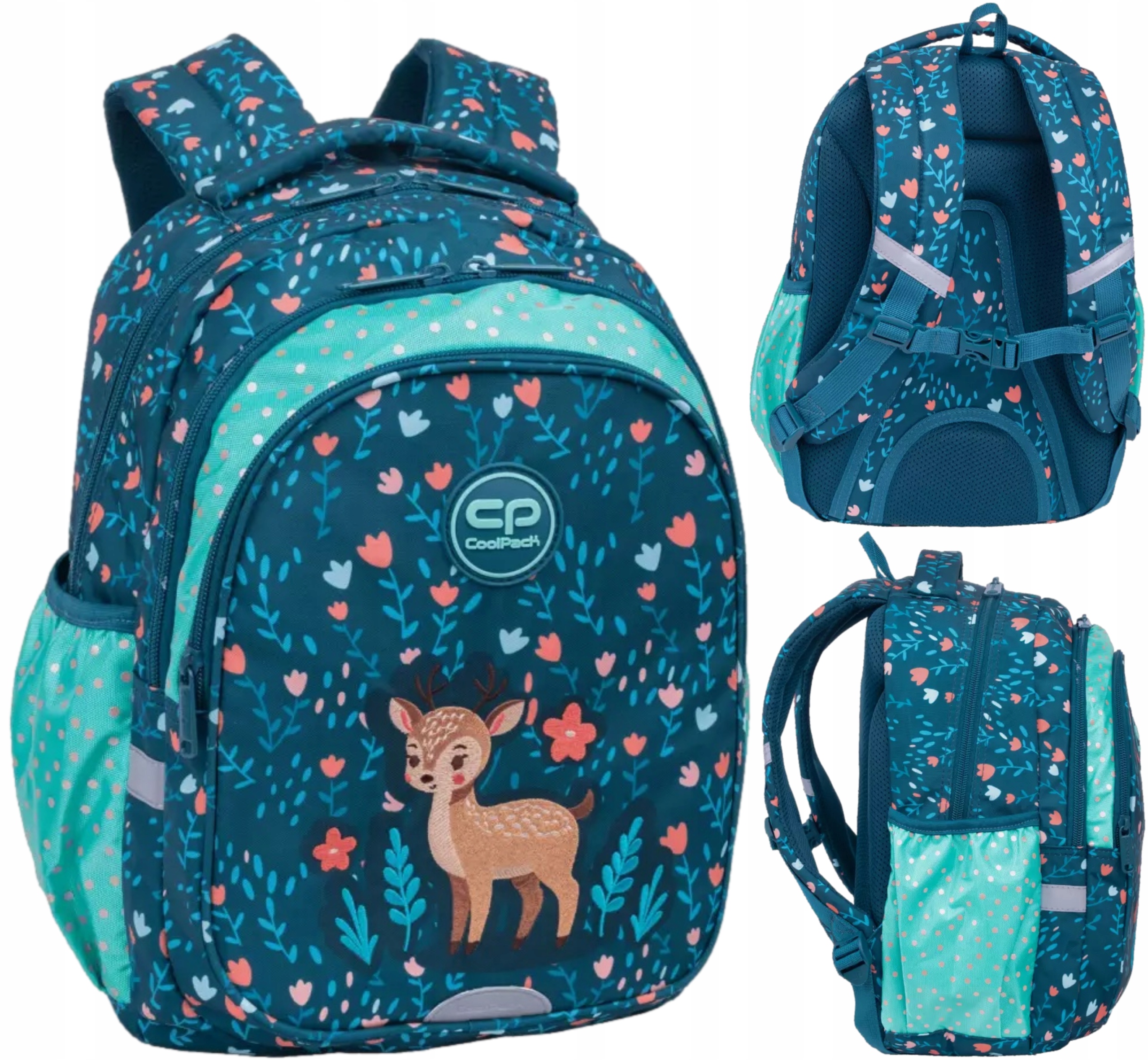 Plecak CoolPack Szkolny Młodzieżowy Jerry dla dziewczynki klasa 1-3 Deer