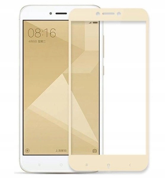 

Szkło Hartowane 3D Cały Ekran Xiaomi Redmi 4A Gold