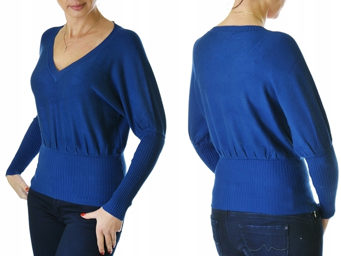 

Oryginalna bluzka sweter rękaw nietoperz 1099#