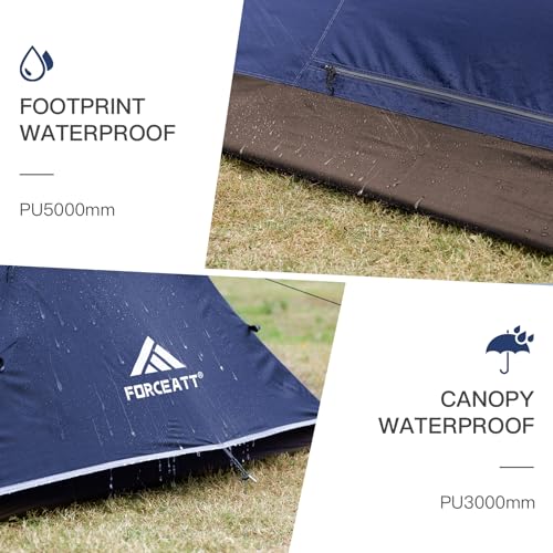 Ultralekki Namiot 2-3 Osobowy 4 Sezony Camping Trekking Wodoodporny — miniatura 4