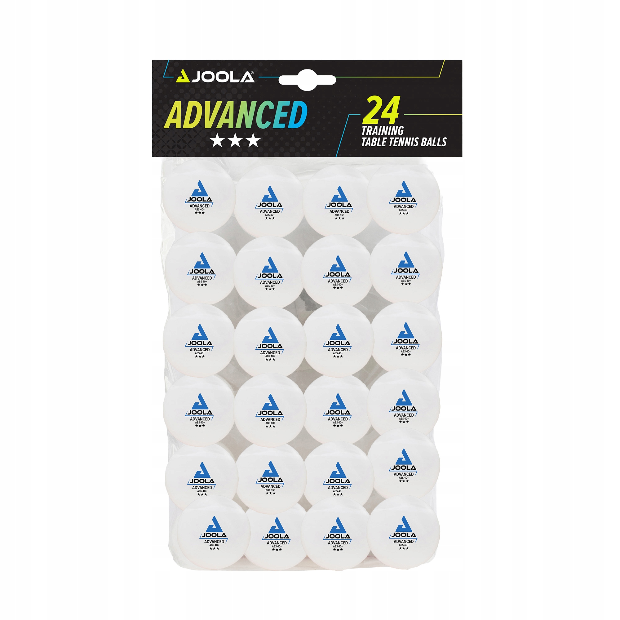 Piłeczki tenisa stołowego Joola Advanced Training 40+ *** white 24 szt