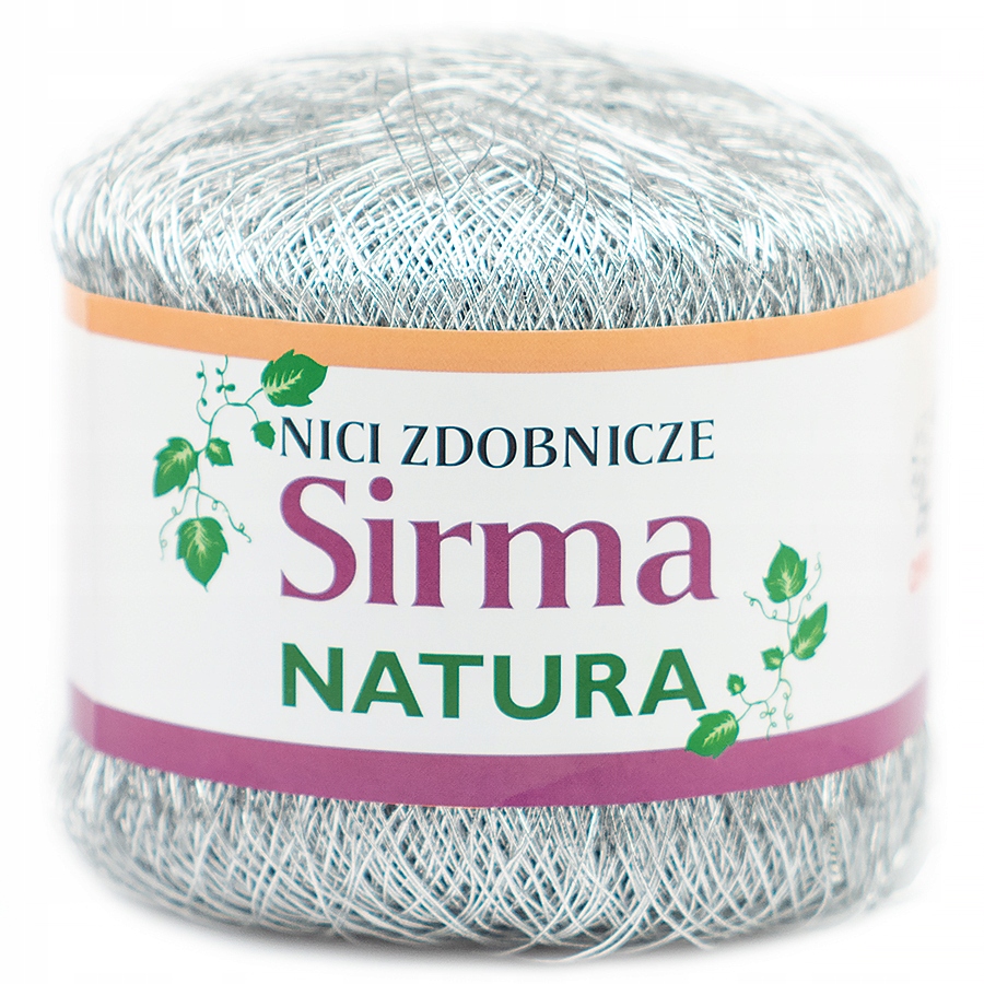 Kordonek dekoracyjny Opus Natura nici zdobnicze Sirma Srebrny 501