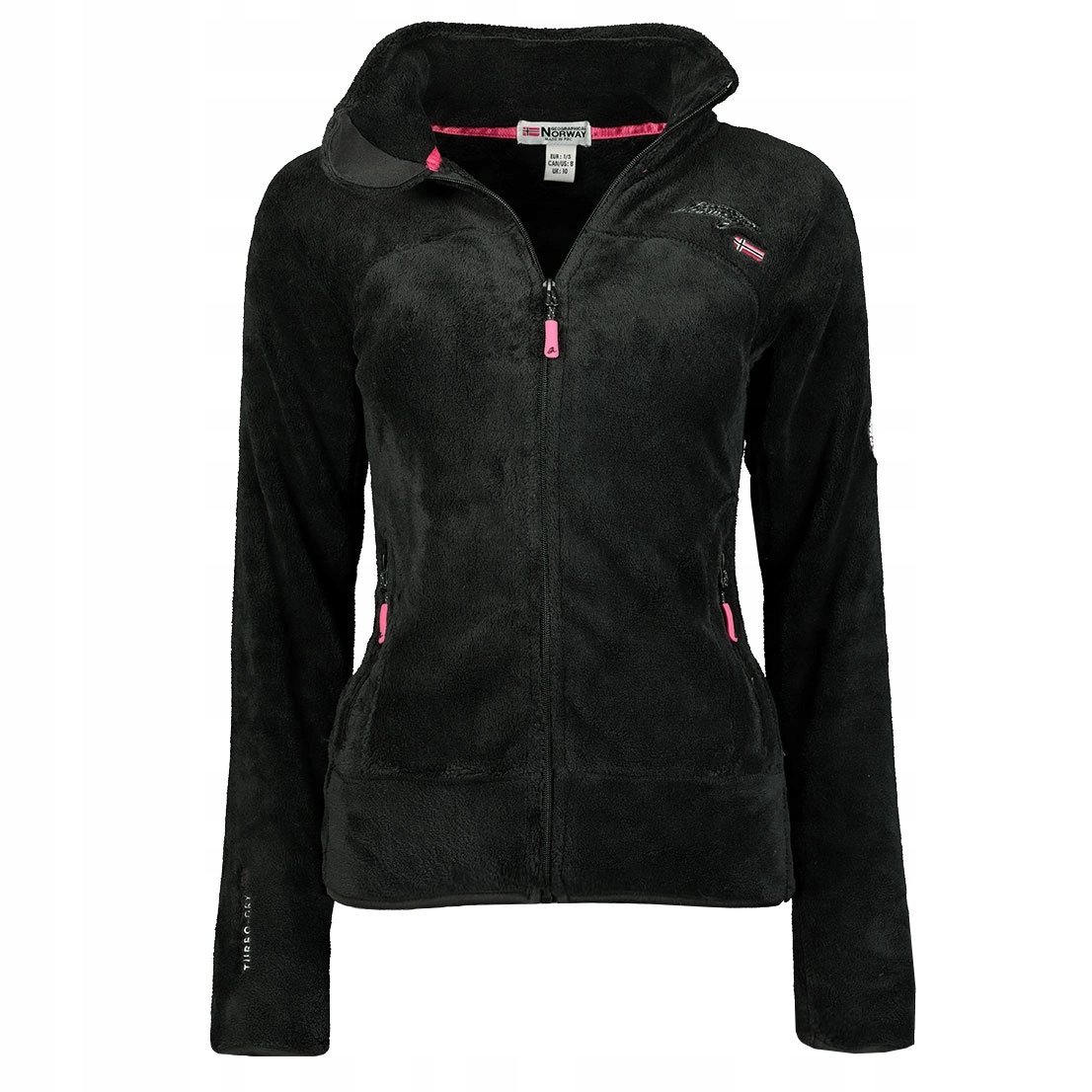 Mikina teplý turistický sportovní fleece stylový