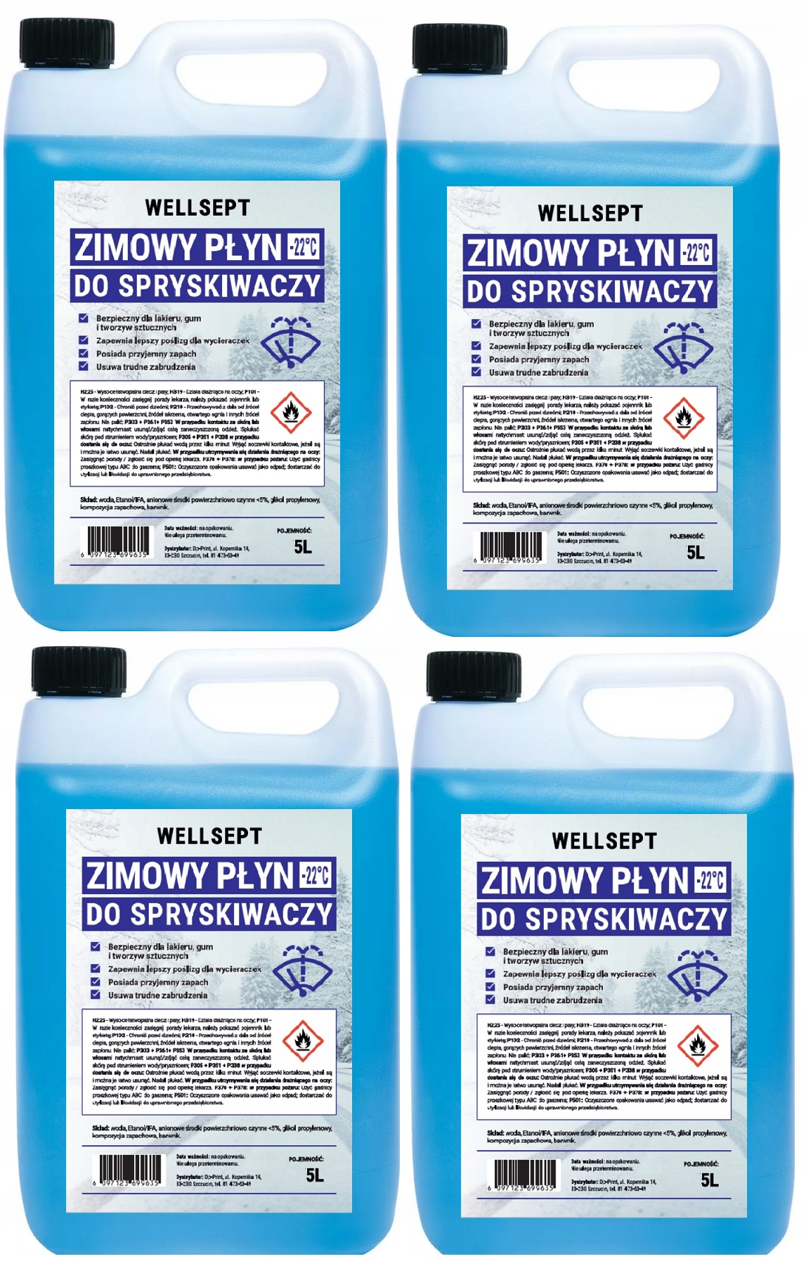 

Zimowy Płyn Do Spryskiwaczy -22 Zapachowy 20L