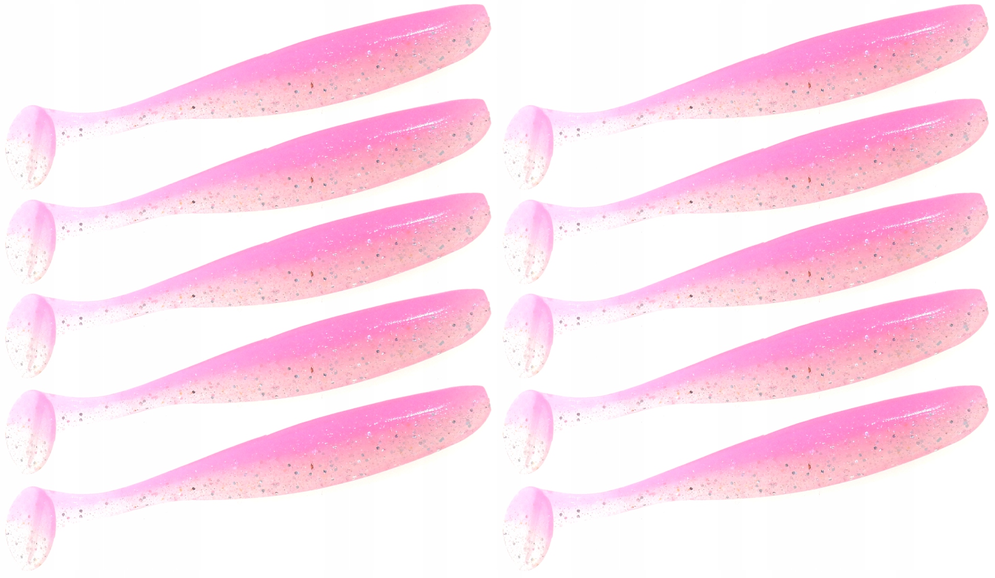 Keitech Easy Shiner 3' 7cm Pink Silver Glow #535