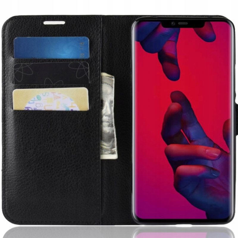 

Etui Z Klapką Portfel Litchi Do Huawei Mate 20 Pro