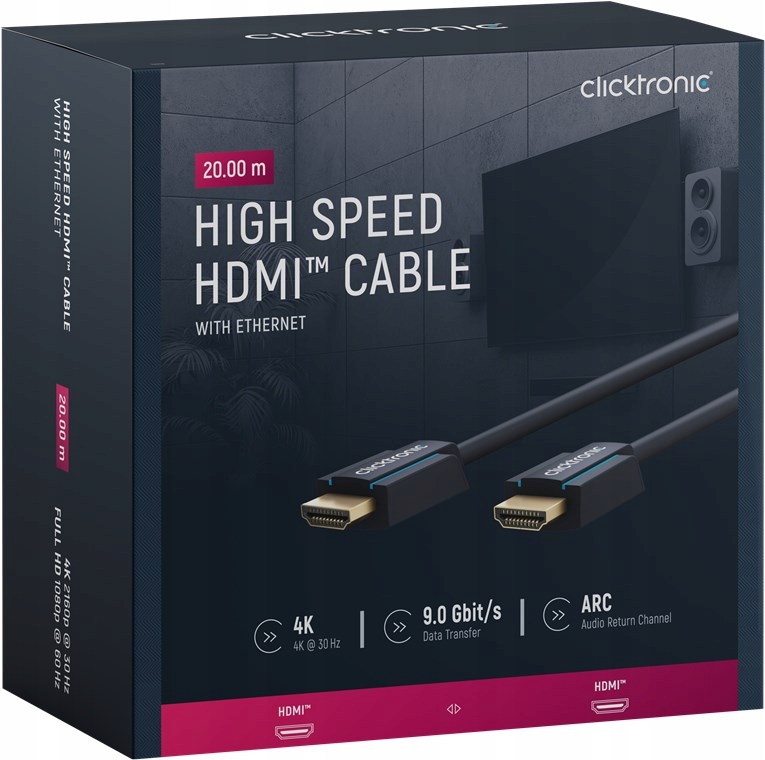 Clicktronic Kábel Hdmi 1.4 Full Hd 20 m