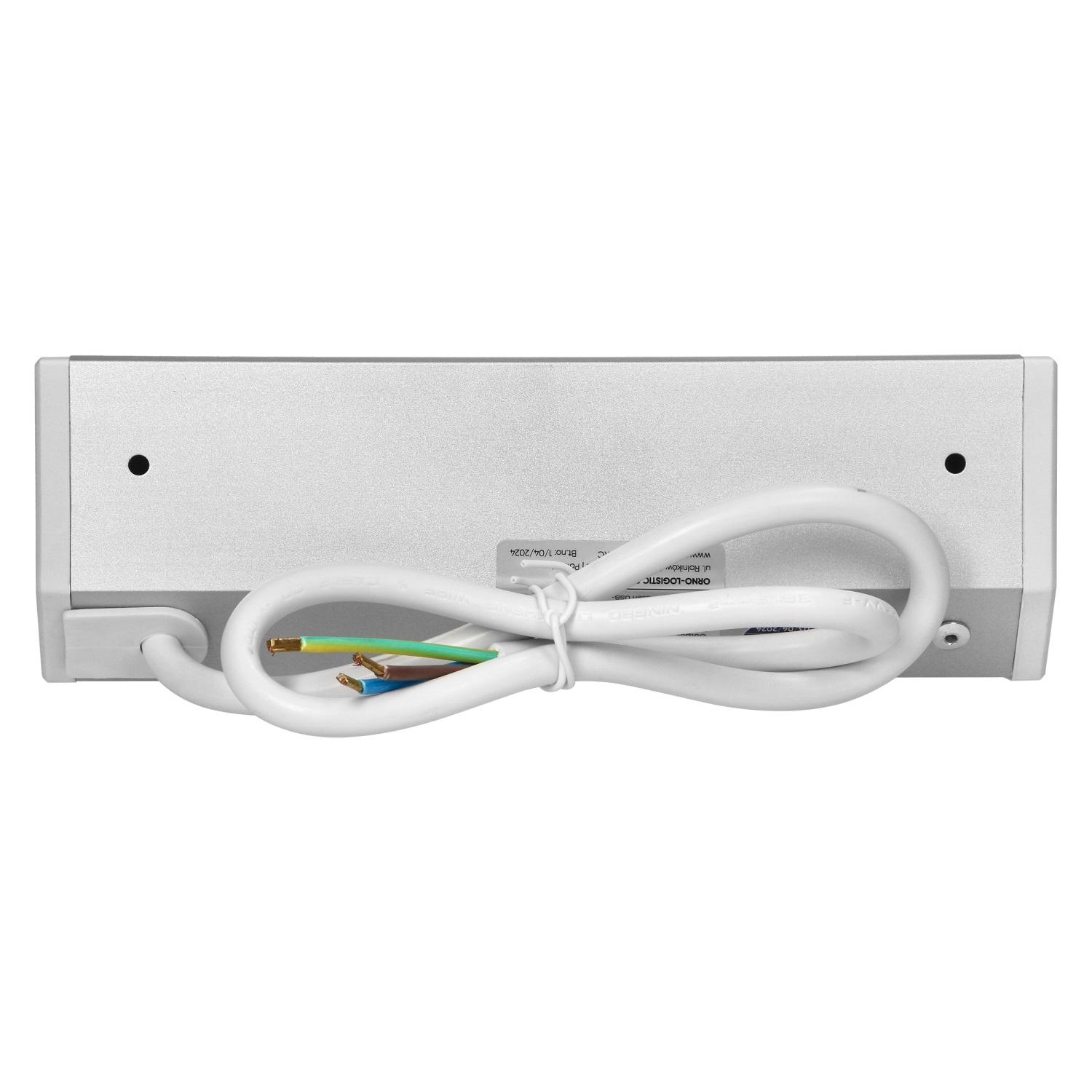 Nábytková Zásuvka Zapustená Do Dosky 2X2P+Z 2XUSB Biela-strieborná Nabíjačka