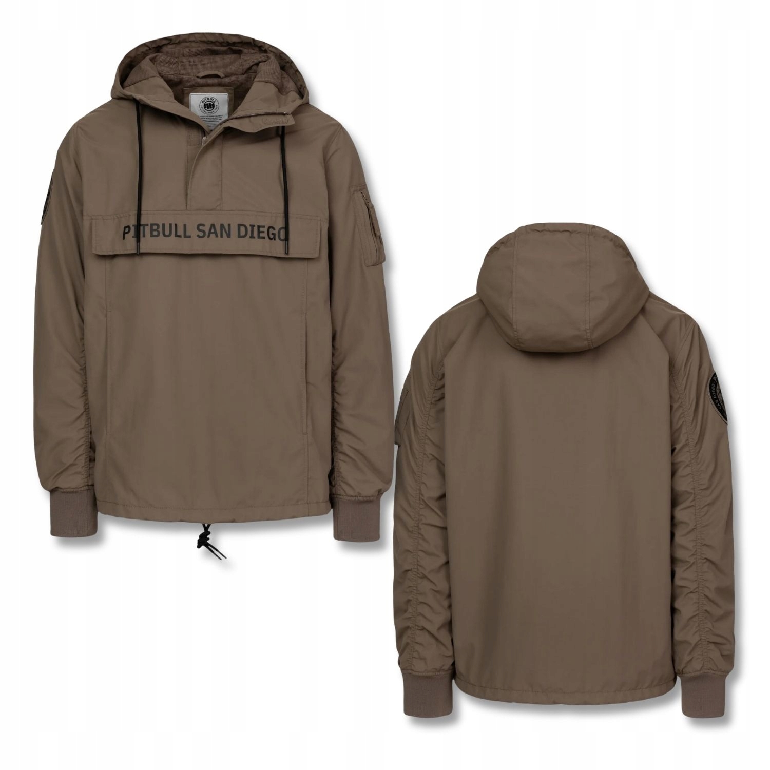 Pánská Bunda klokanka přechodová s kapucí Pitbull Meandro kapsy L