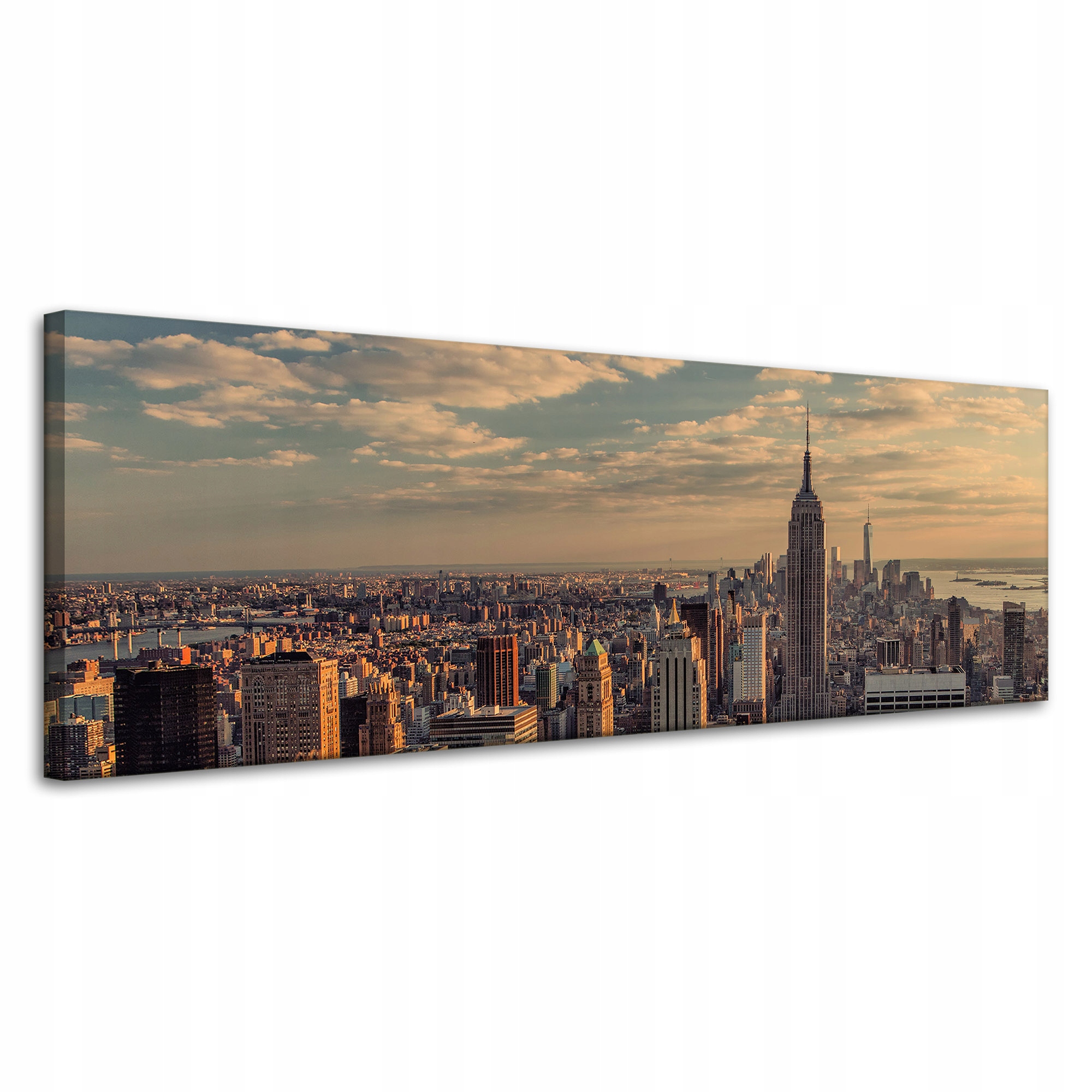 Obraz Canvas Architektura Slunce Manhattan 120X40