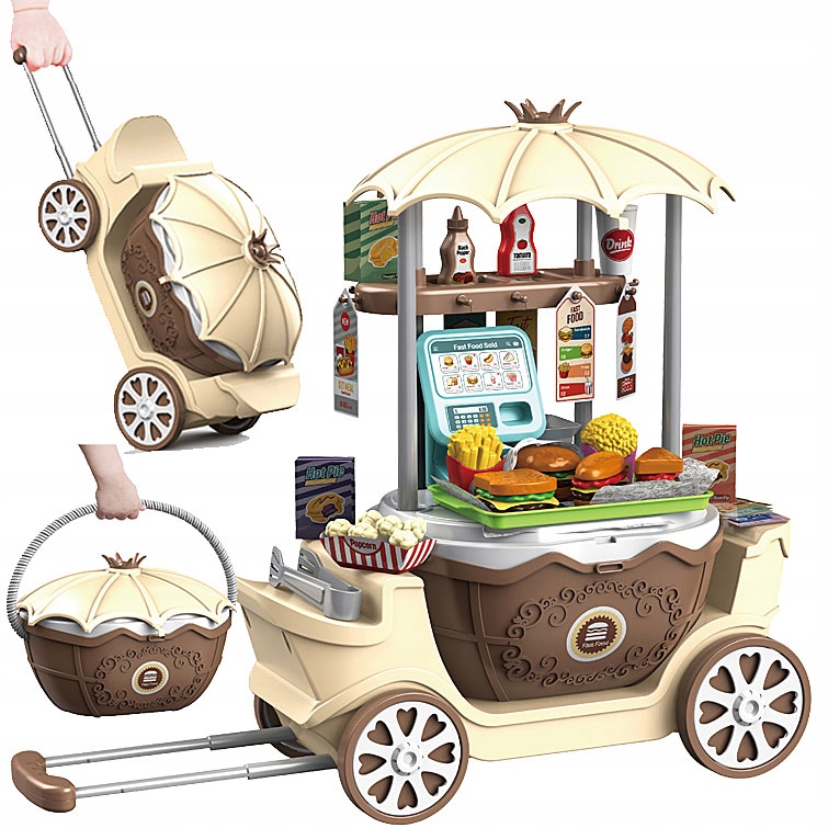 SKLEP SUPERMARKET DLA DZIECI WÓZEK WALIZKA KÓŁKACH