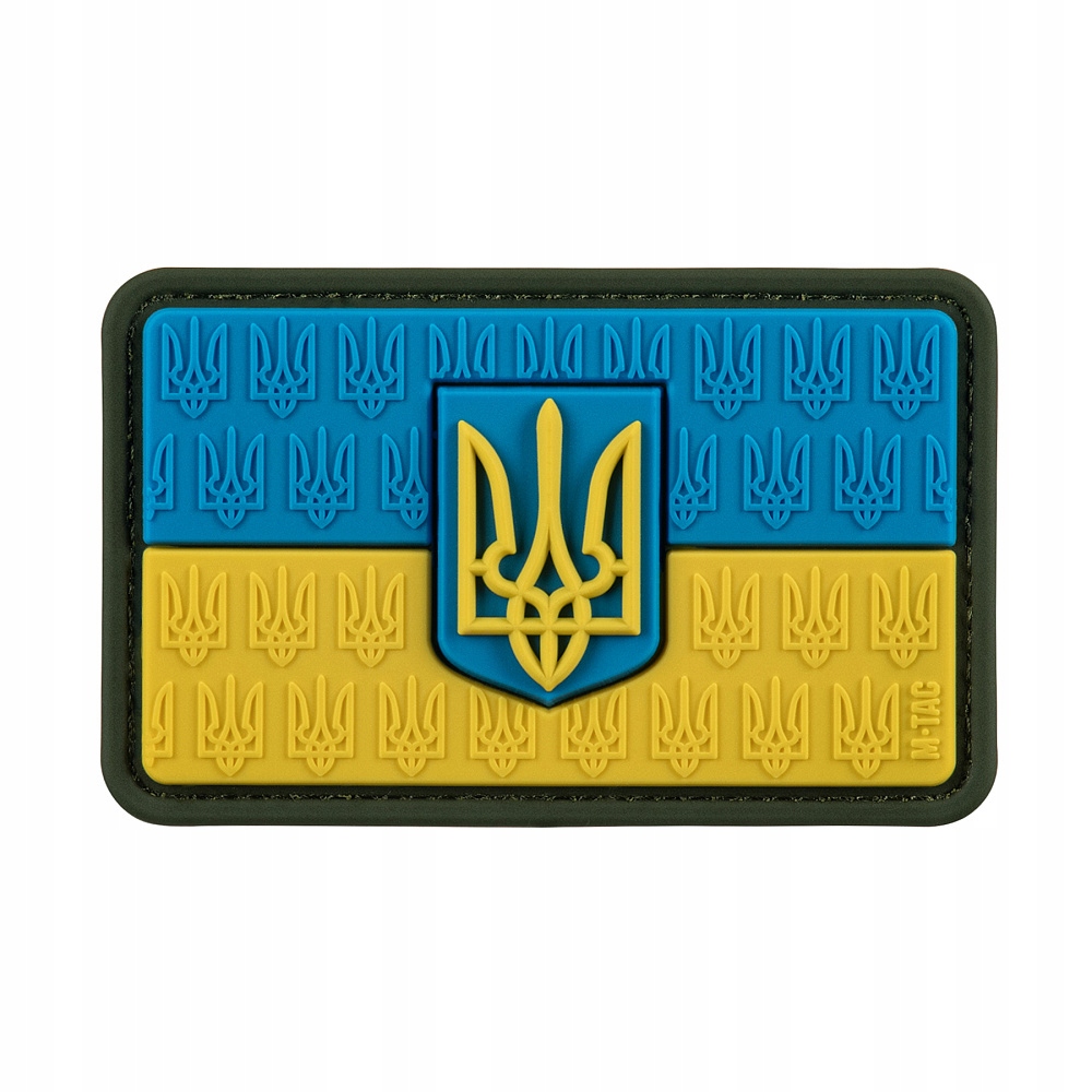 M-Tac Patch Naszywka Flaga Ukrainy z Herbem Wypukła Pvc