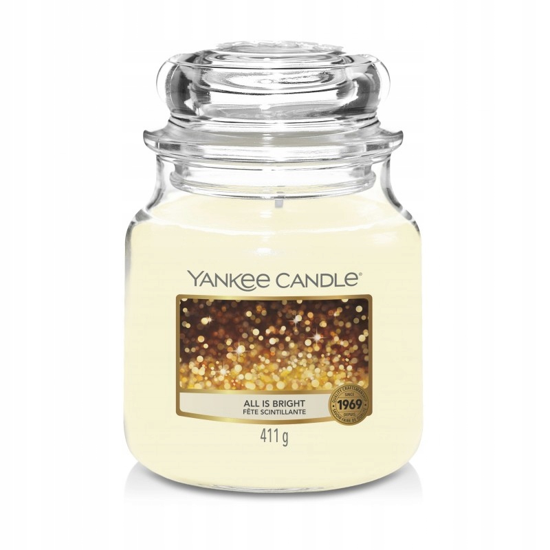 

Yankee Candle świeca średni All Is Bright 411g