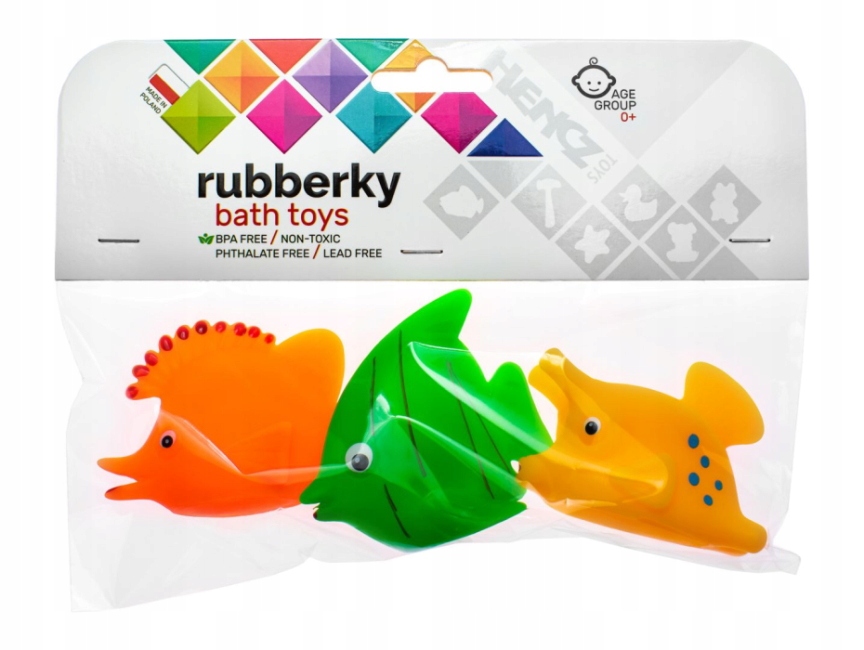 GUMOWE RYBKI DO KĄPIELI 3 SZT MOM'S CARE Marka Hencz Toys