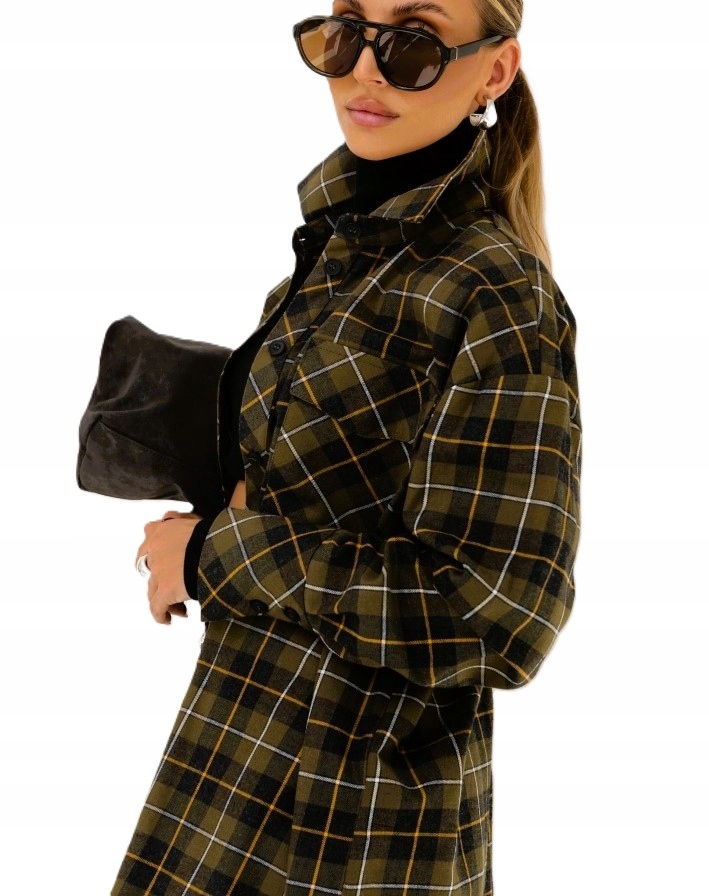 Cocomore Kostkovaná mikina Mikina zelená, khaki, 38/M, Novinka