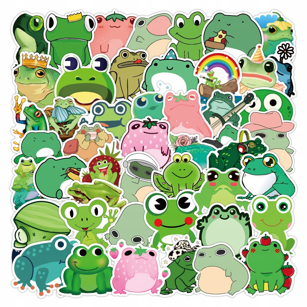 

Naklejki Wodoodporne Stickers Bomb MIX Żabki 50szt