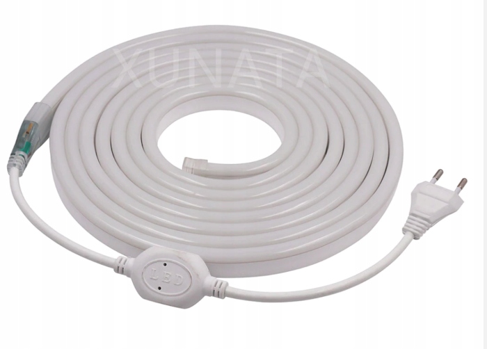 

2835 Zestaw taśma neon wąż 20m ciepła 230V IP67