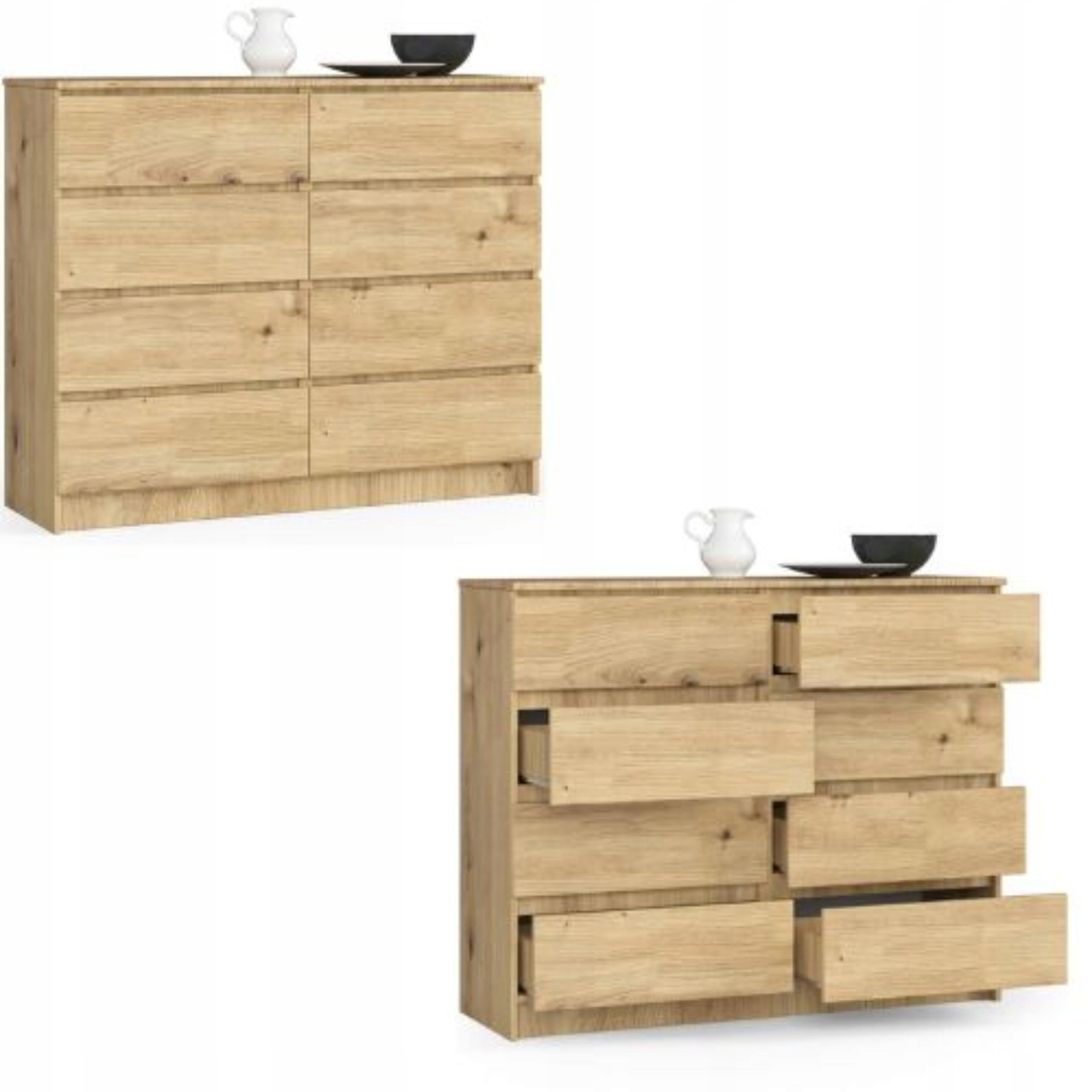 Komoda, skrinka K120 8 zásuviek artisan Akd