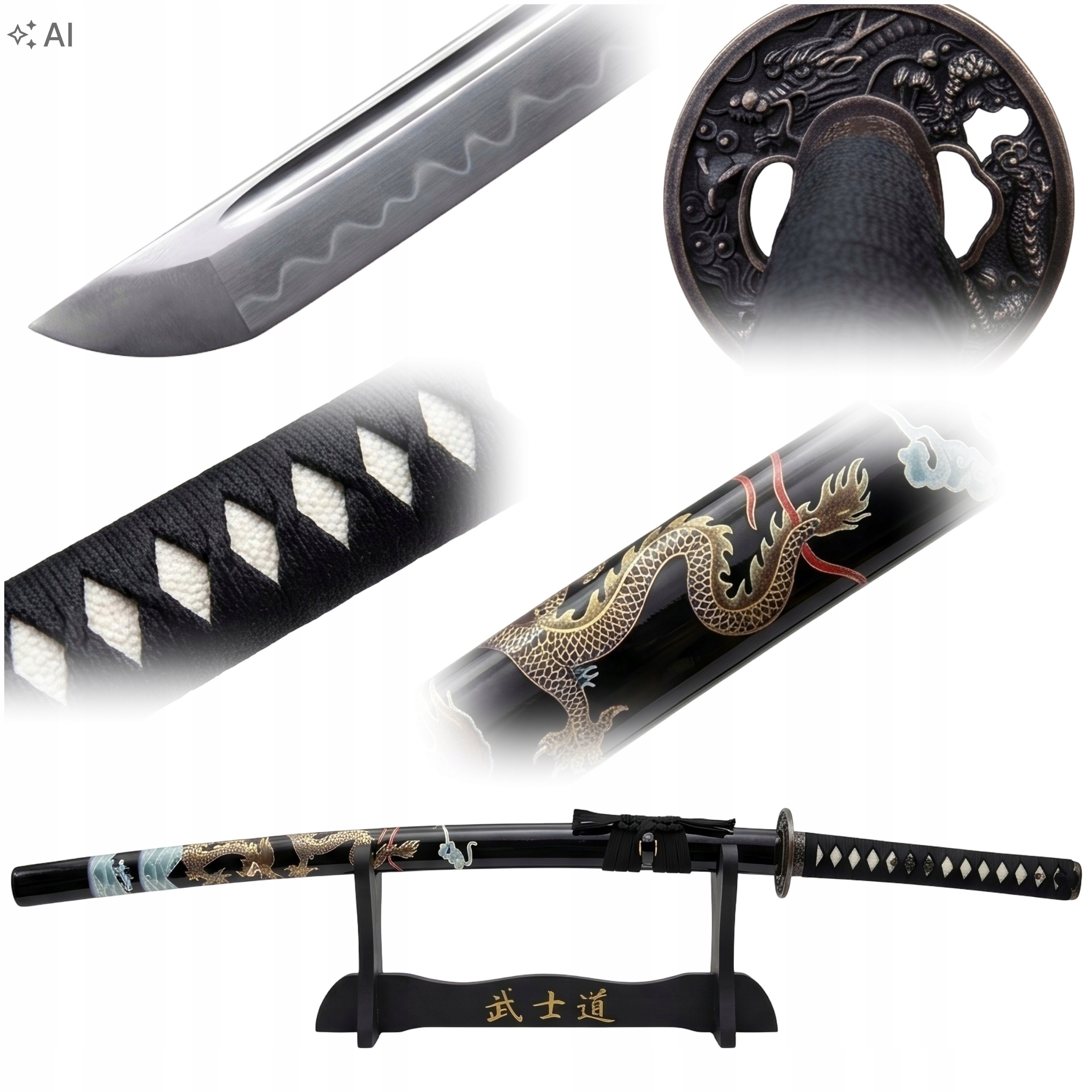 Meč Katana Japonský samurajský meč Katana jako Dárek Japonsko Krásná