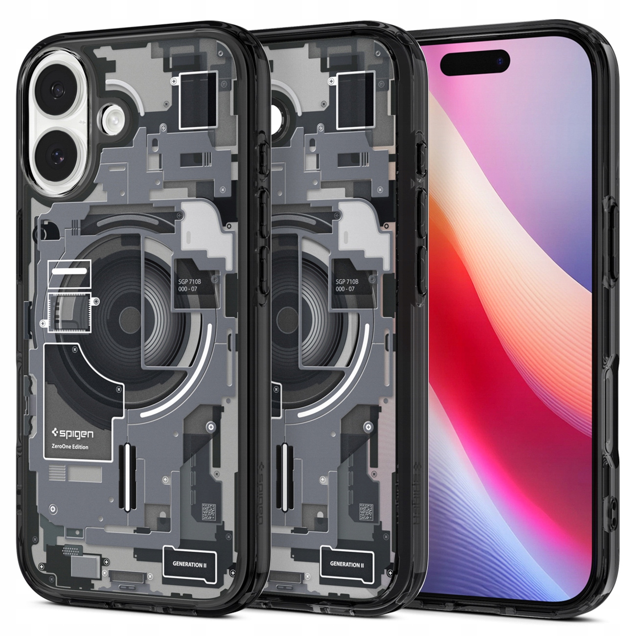 Spigen – Ultra Hybrid Zero One MagSafe ochronne etui na iPhone 17 – czarne