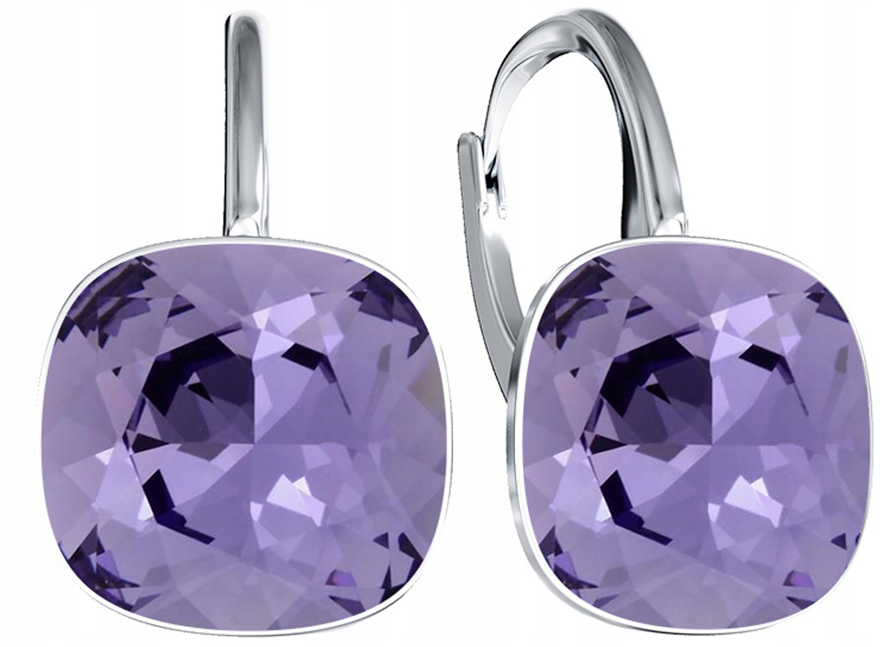 Dámské Náušnice ze stříbra Krystaly Anglické zapínání Závěsné jako Dárek