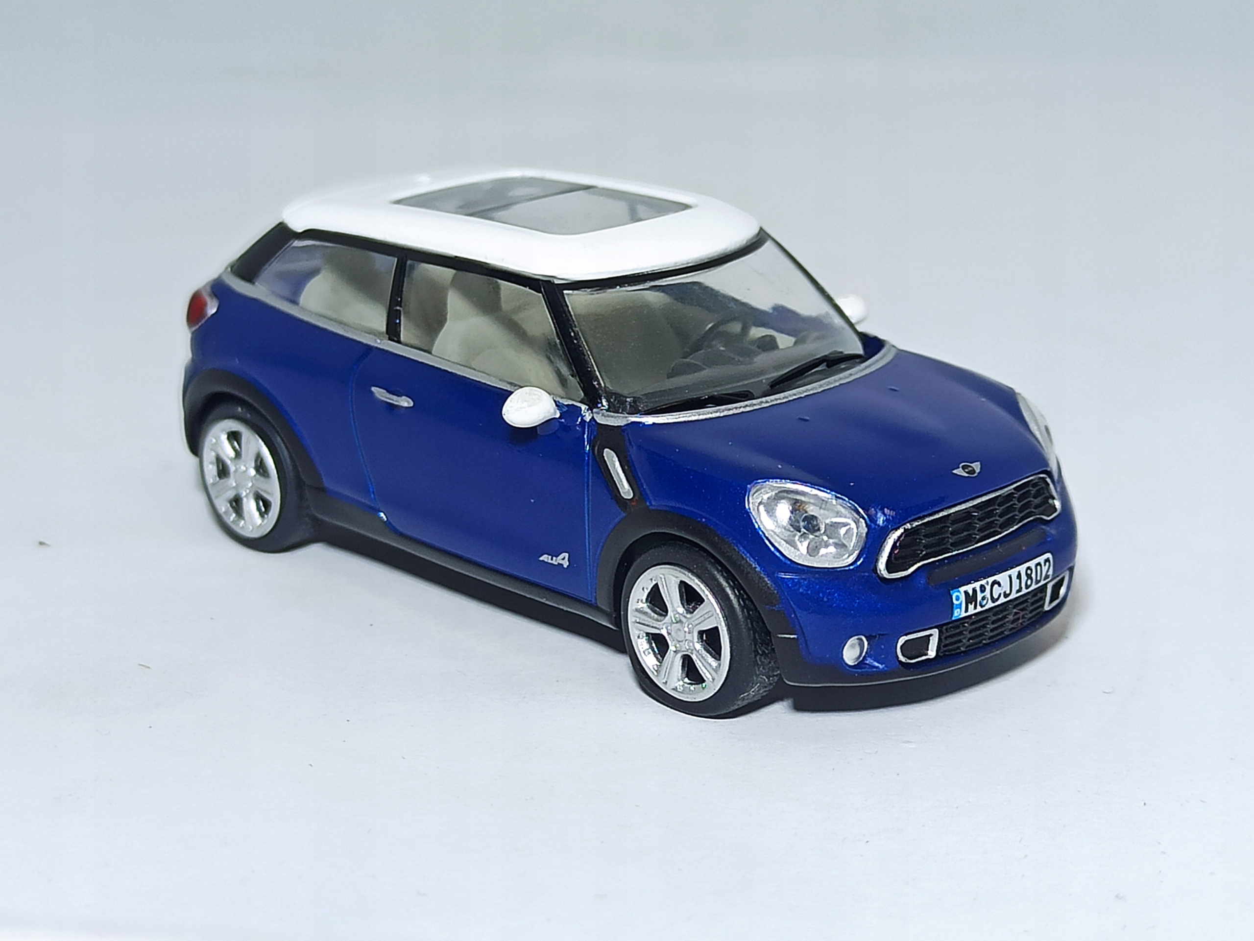 Bmw Model Auta Mini Paceman R61 Niebieski 2318654