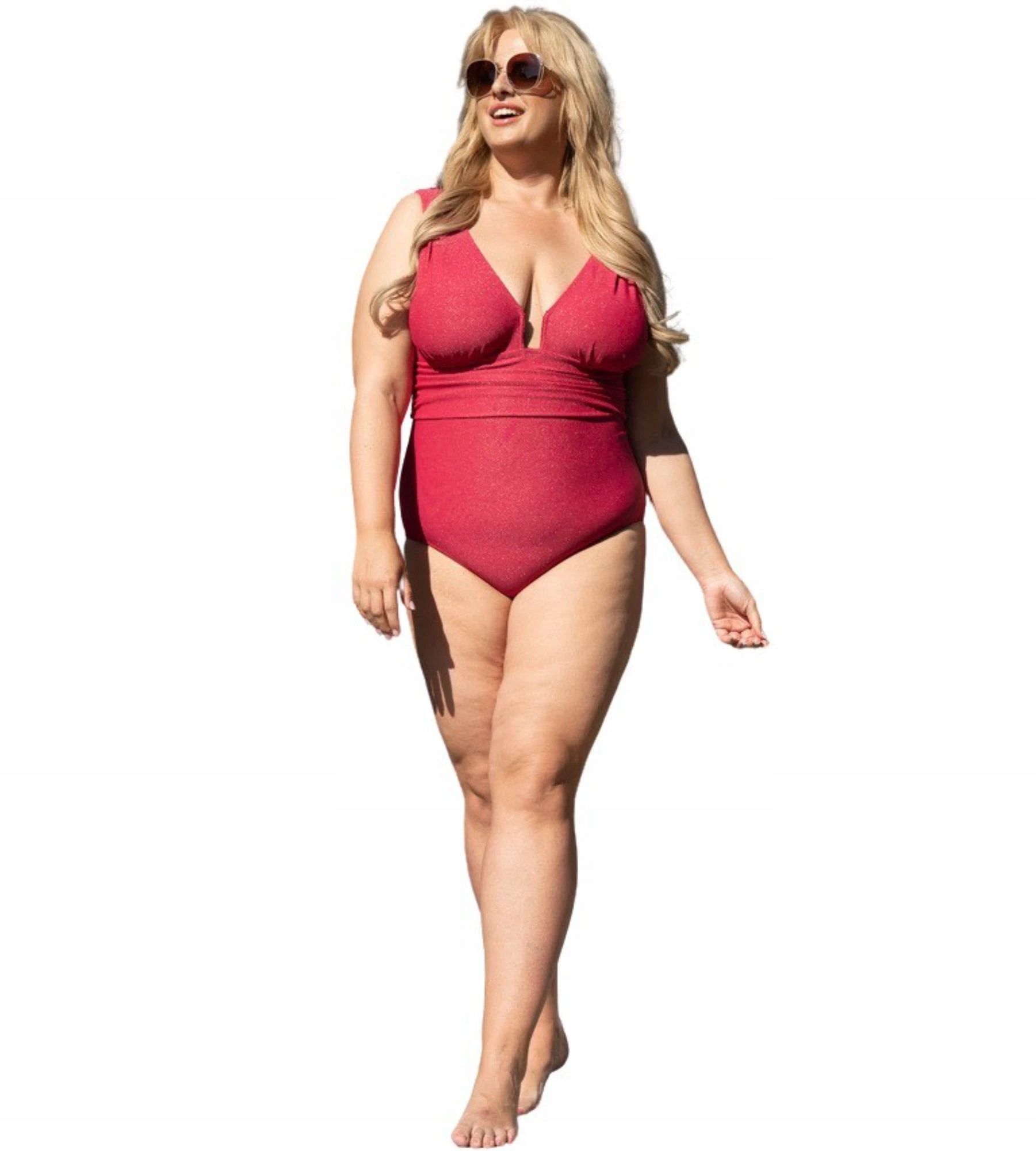 Jednodílný plavkový kostým Aloa Malinová Nessa XL Červená