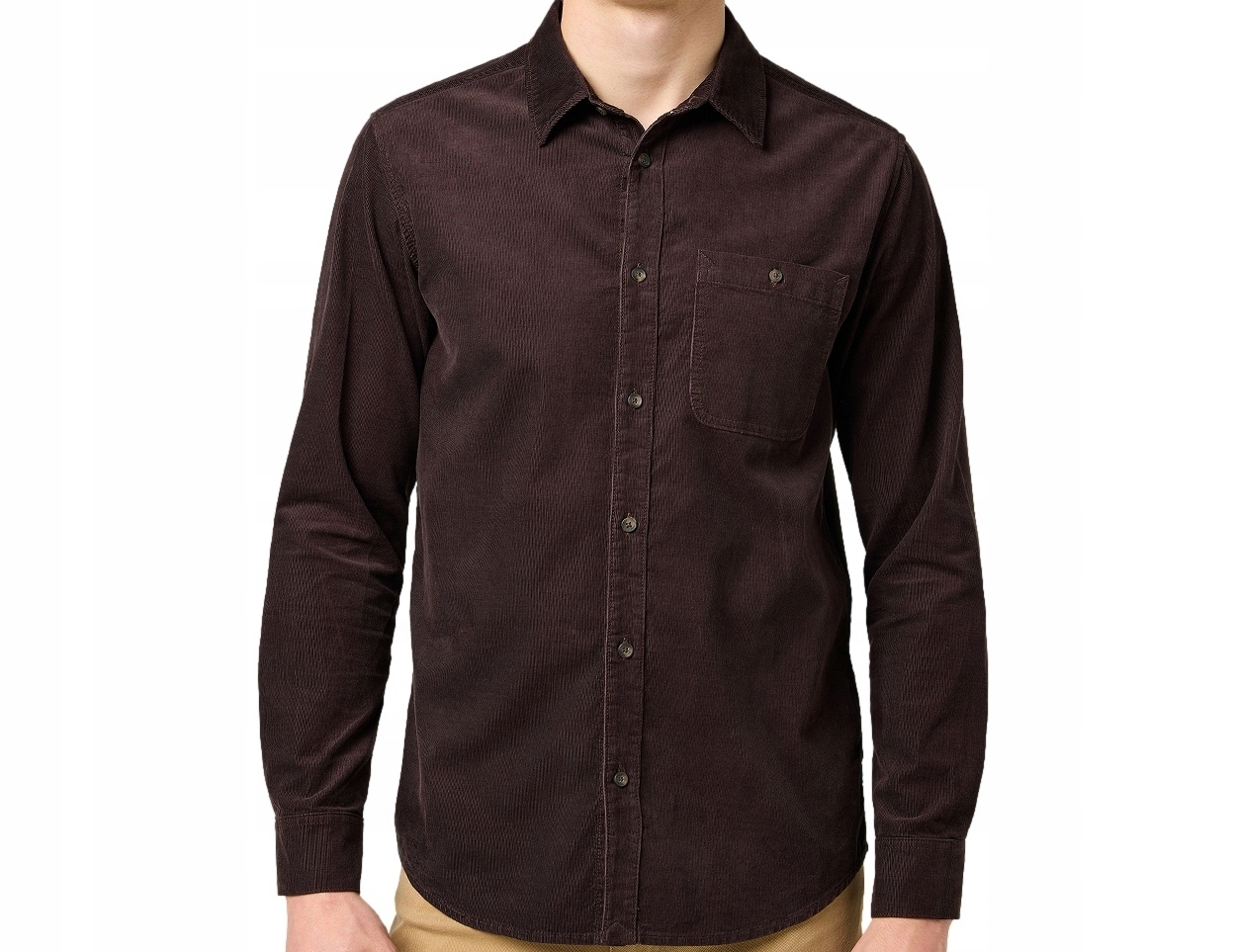 Wrangler čokoládová košile regular fit Western Shirt Mole XXL