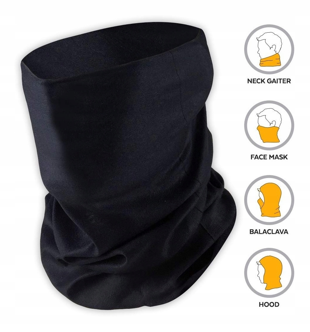 KOMIN czarny NA TWARZ MASKA MASECZKA 18W1 czapka dla Marka Roly