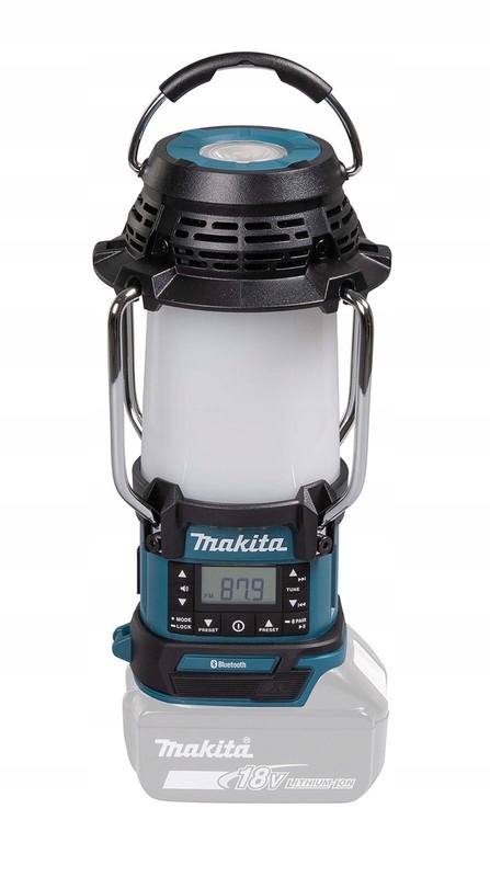 Rádiový Přijímač S Lampou A Svítilnou 18V Fm Bluetooth Usb