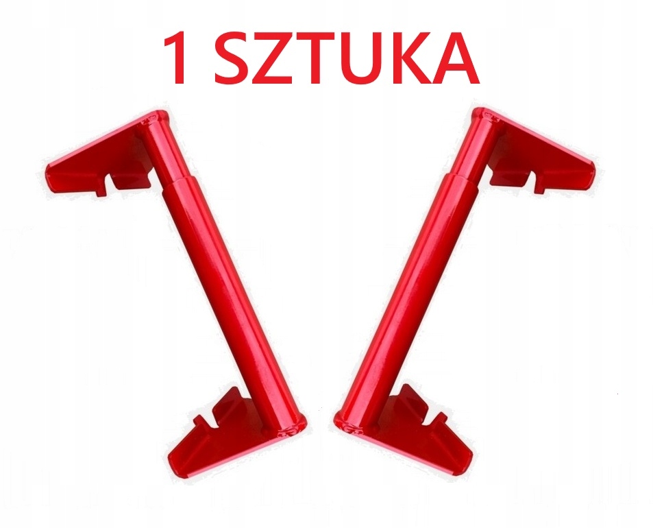 Červený klín pod kolo pro odtahovku Lohr Roztahovací blokovací zarážka 1 kus