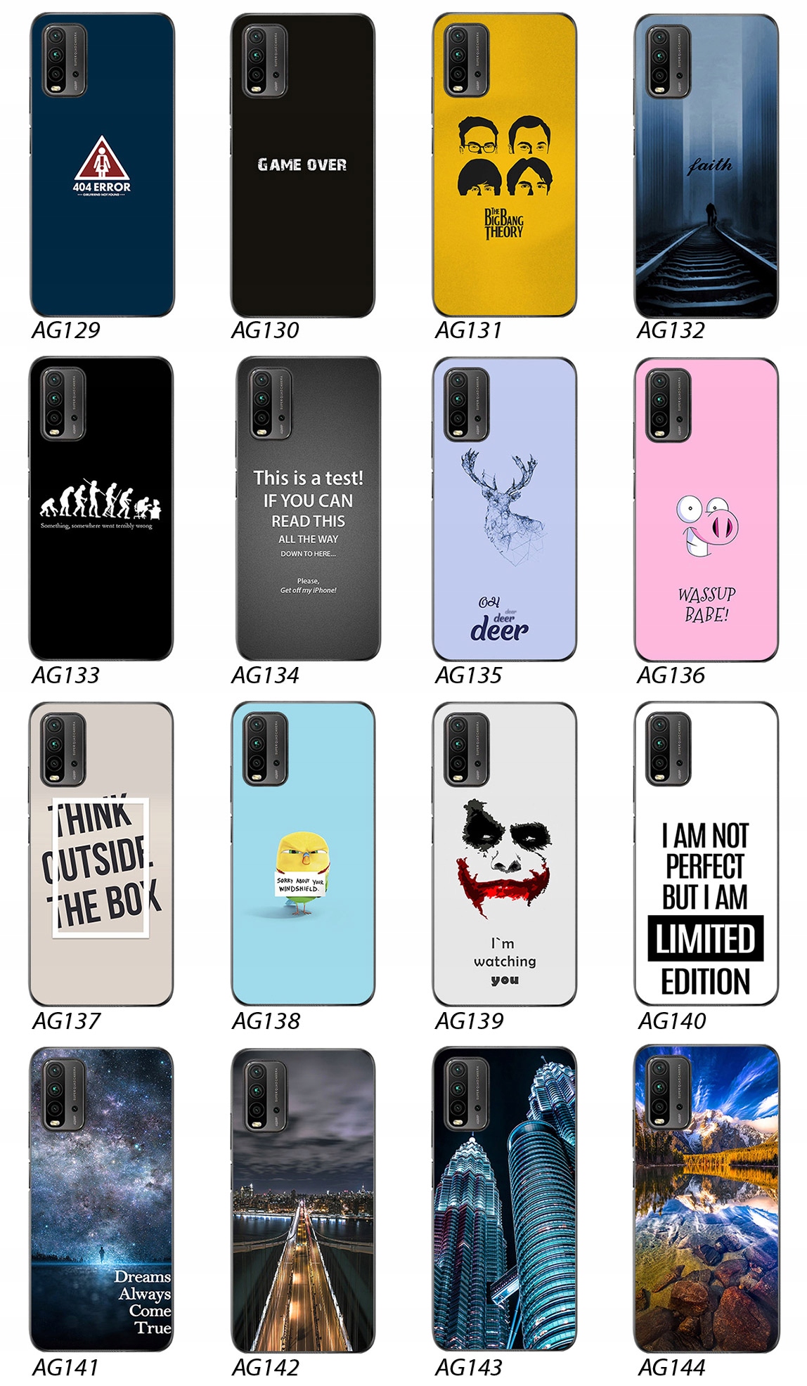 ETUI PLECKI FOTO Case OBUDOWA Pokrowiec WZORY SZKŁO 9H do Xiaomi Redmi 9T Funkcje ładowanie indukcyjne pochłanianie wstrząsów