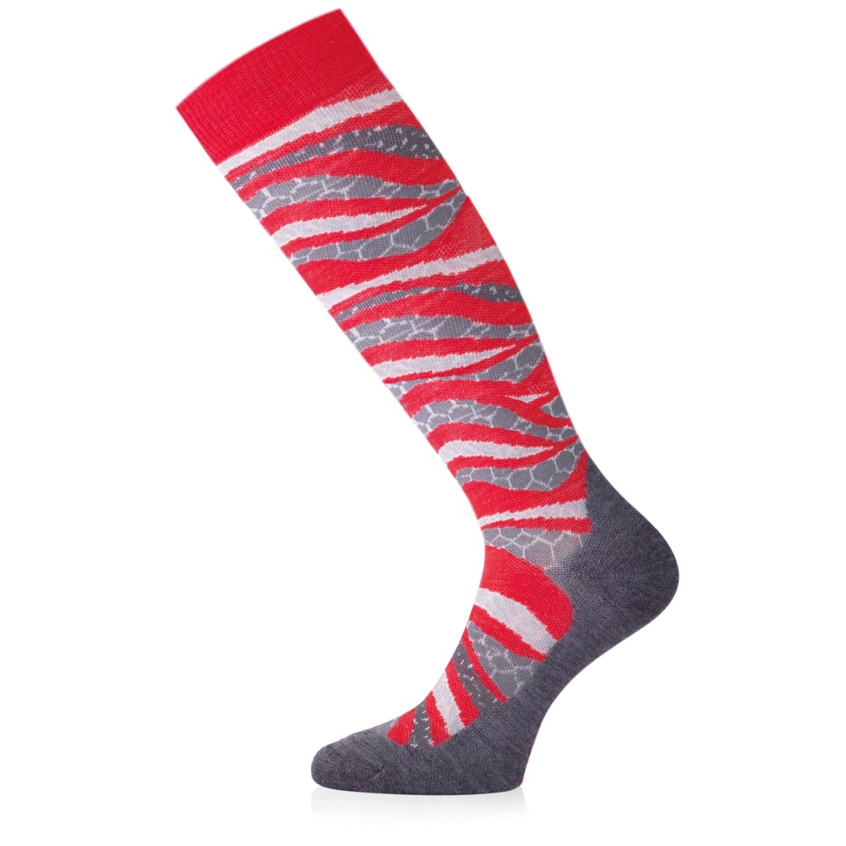 Skarpety Narciarskie Lasting Slf 80% Merino Wool Czerwony (338) S (34-37)