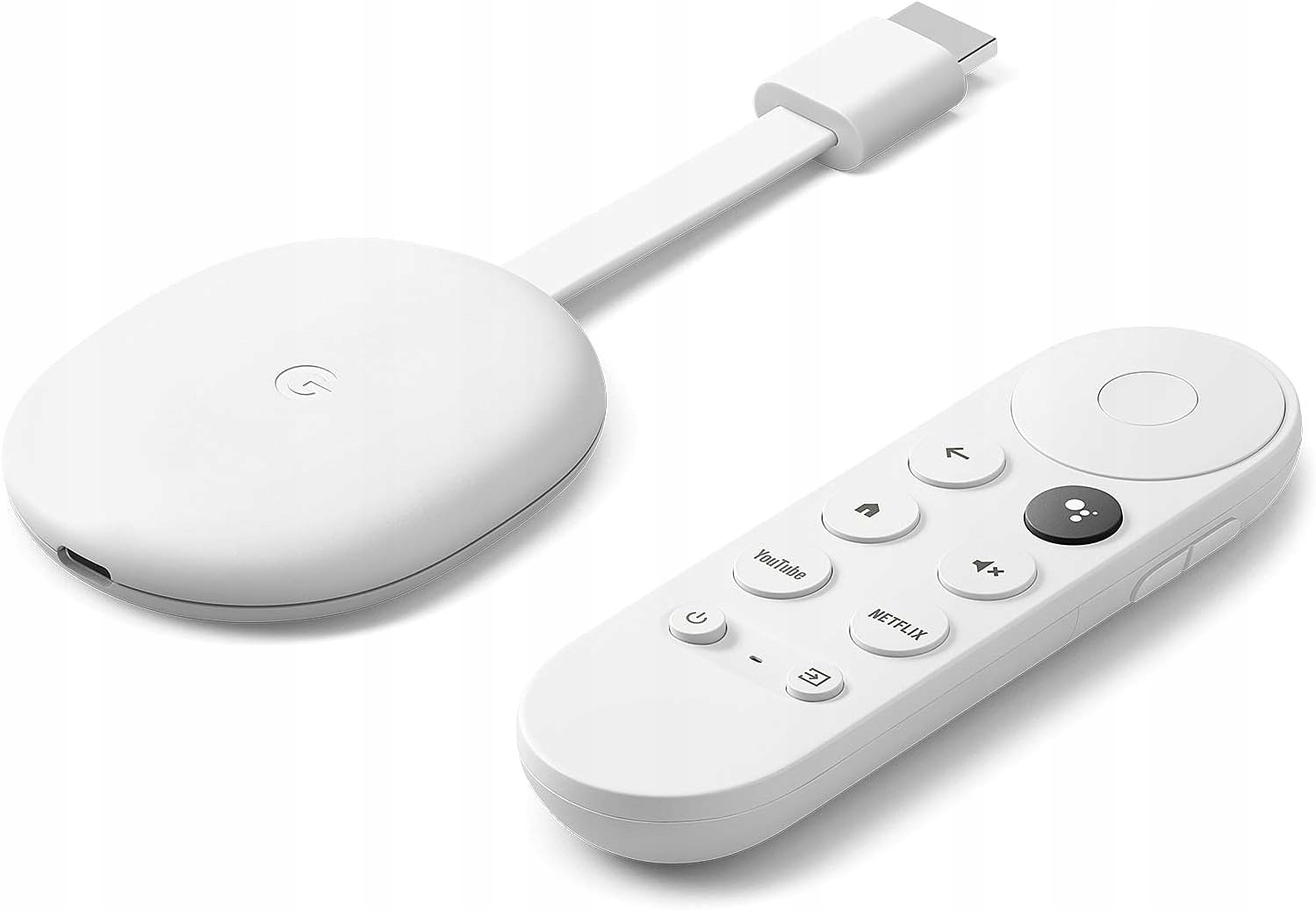 ODTWARZACZ MULTIMEDIALNY GOOGLE CHROMECAST 4.0 NETFLIX 4K SMART TV Pilot Stan opakowania oryginalne