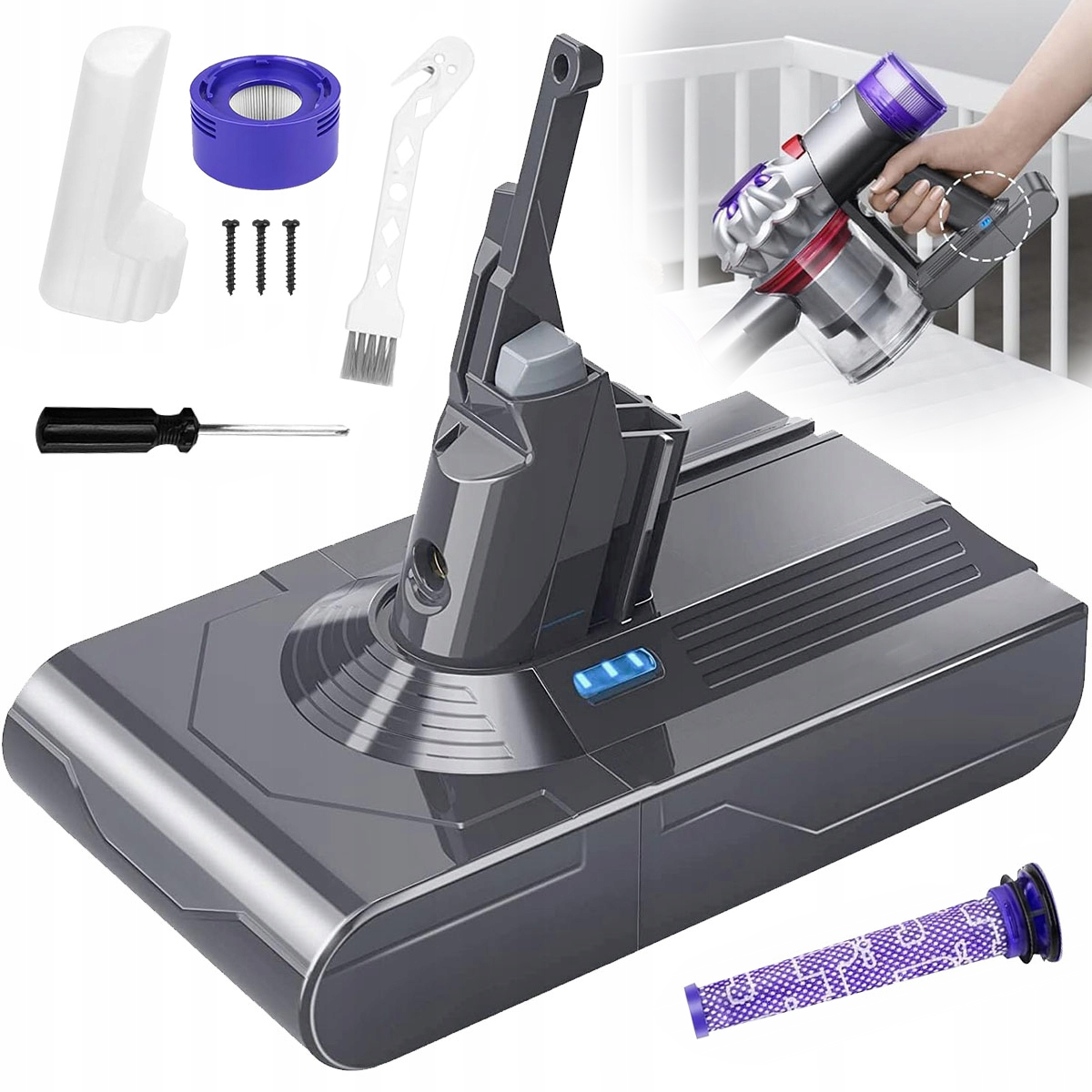 Bateria do Dyson SV10 Doskonała Wydajność