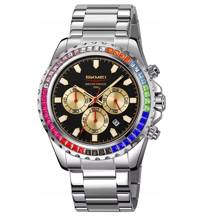 Pánské hodinky Skmei náramek chronograf datumovka skm.193561b.mn