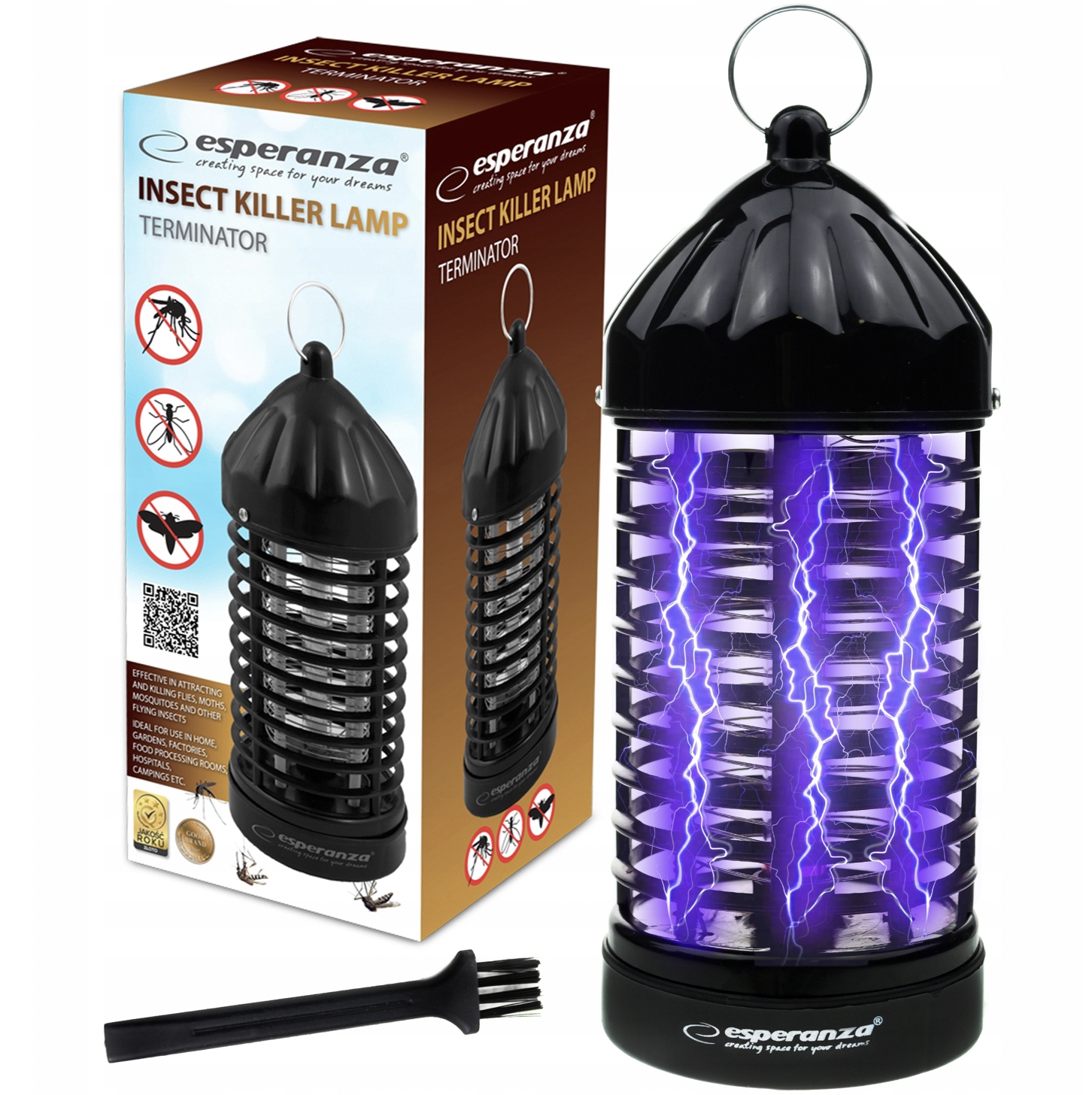 

Lampa Owadobójcza Uv Na Komary Muchy Owady Pułapka