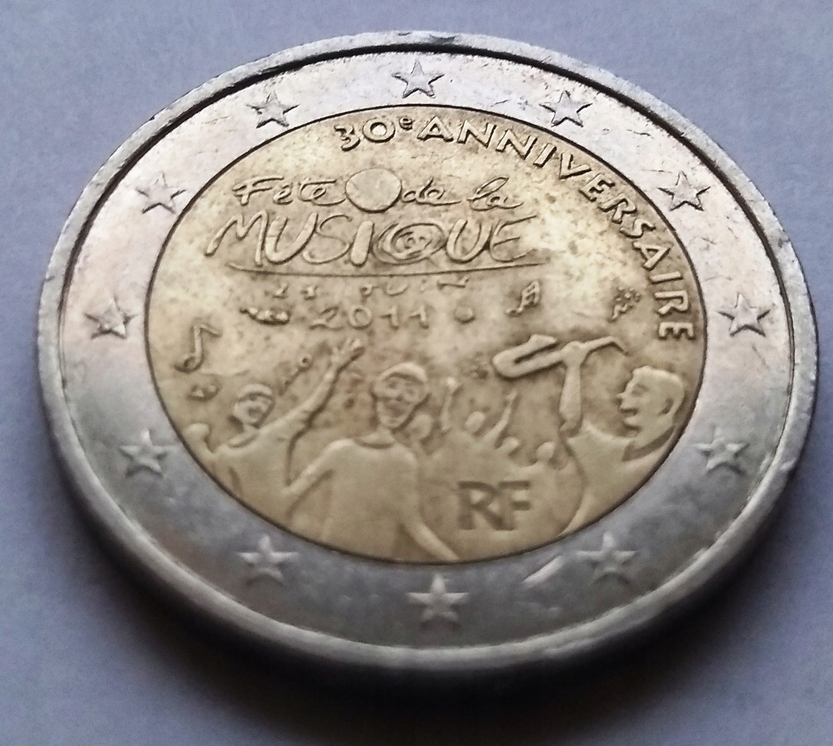 Francja 2011- 2 euro - Muzyka