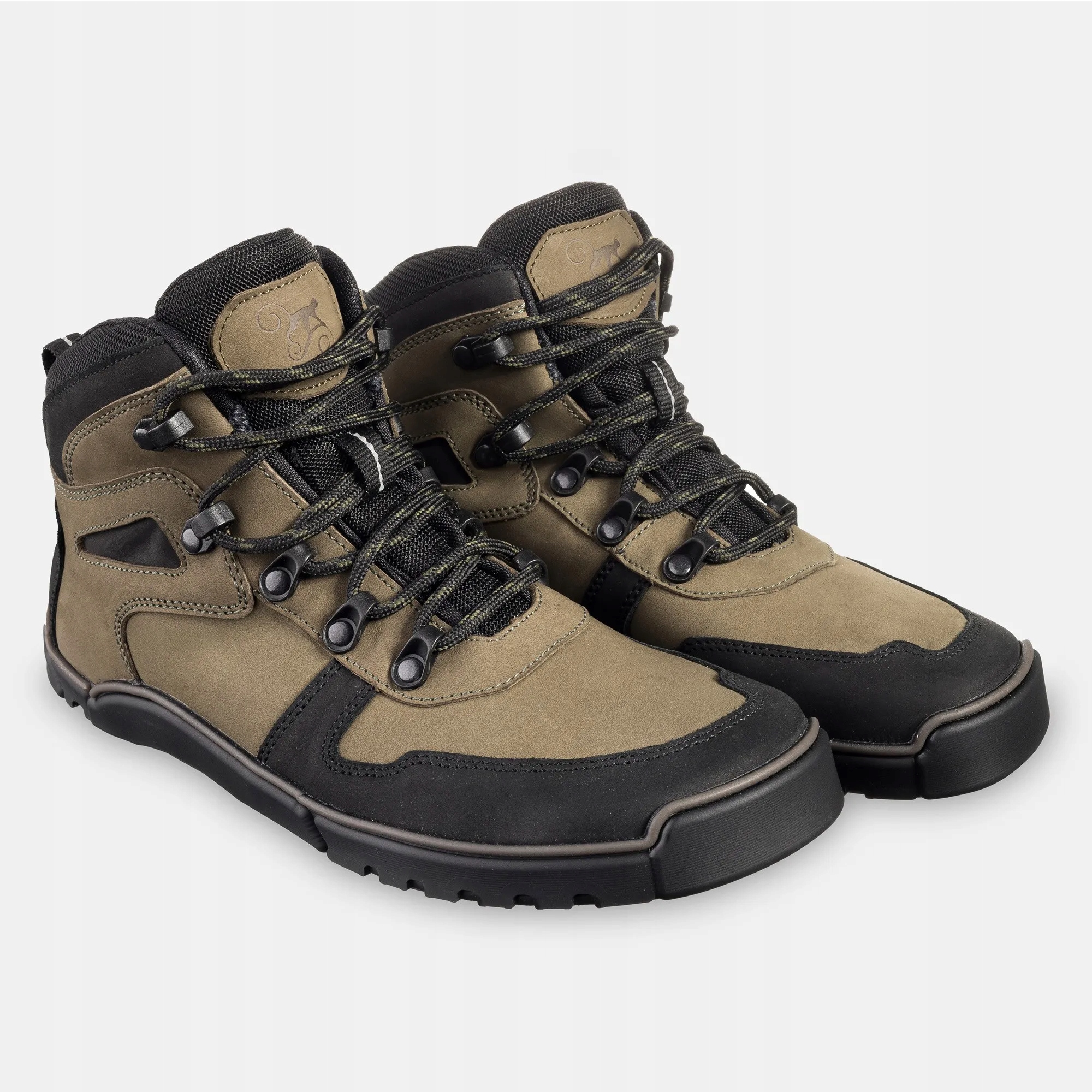 Męskie wysokie buty trekkingowe barefoot Sierra Khaki 47 Eu Magical Shoes