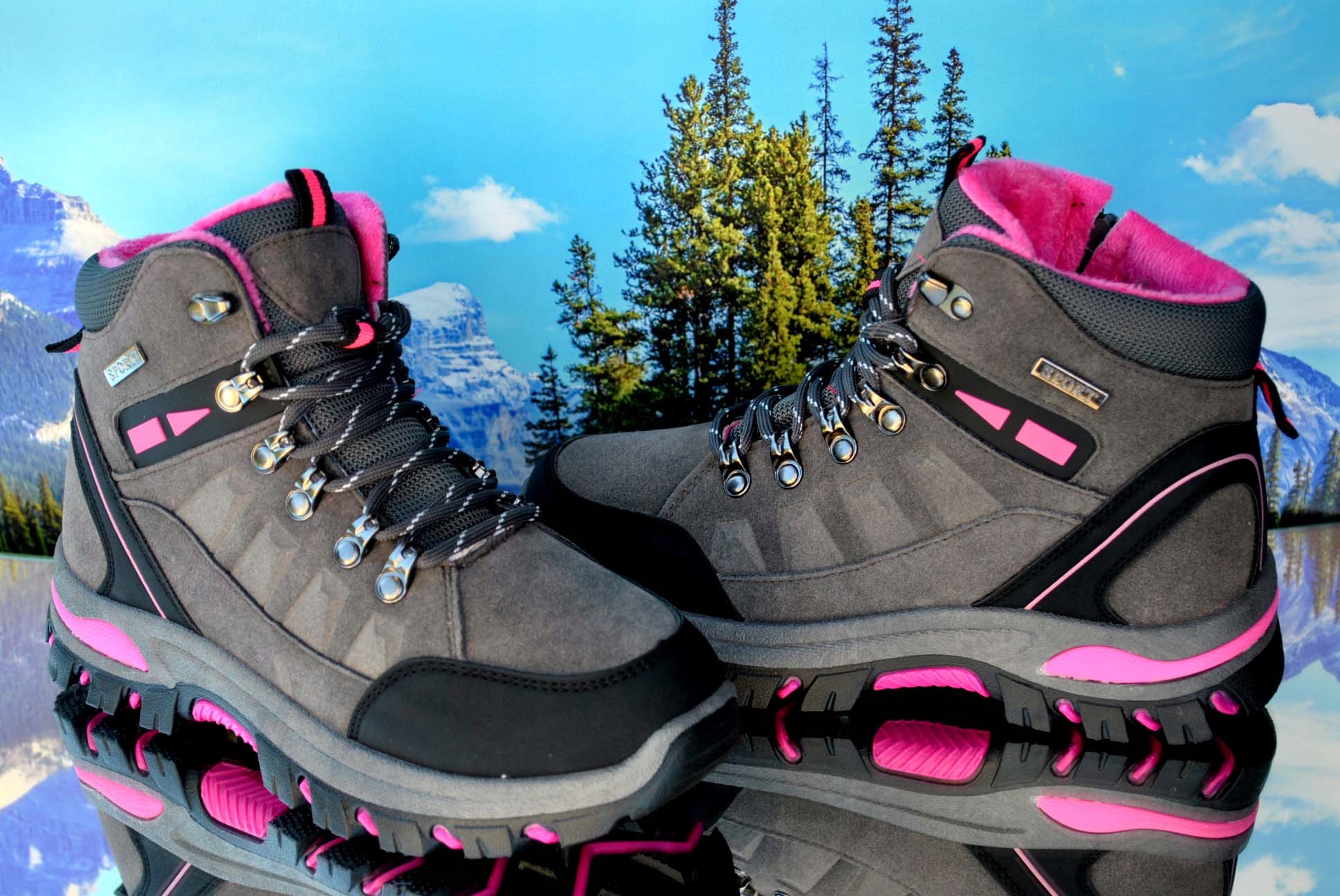 BUTY ZIMOWE OCIEPLANE TREKINGOWE GÓRSKIE TRAPERY ŚNIEGOWCE SPORT Kod producenta STYL SPORT TRAPERY BL GÓRY