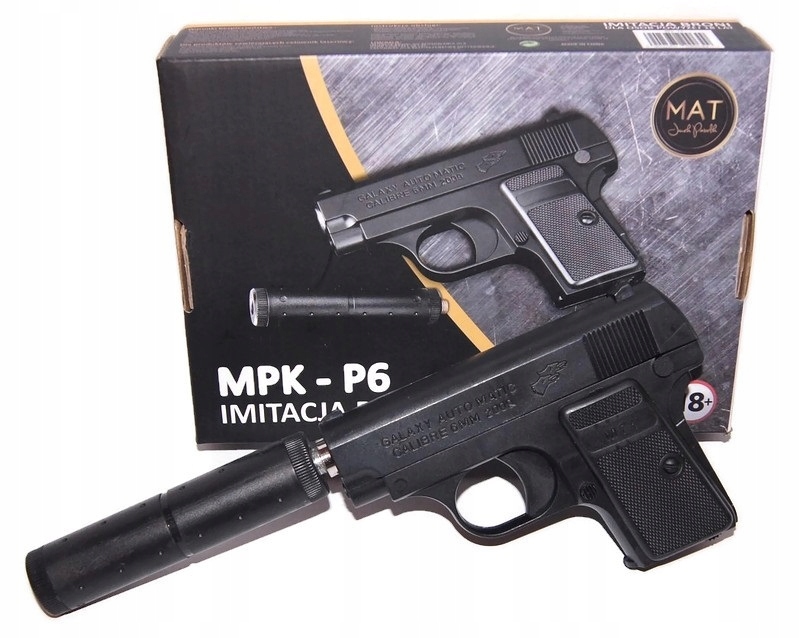 

Metalowy Pistolet Na Kulki Glock P6 Granat Kulek