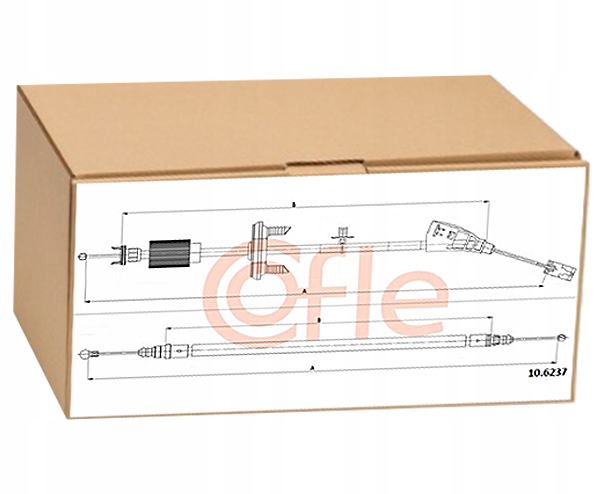 10.6237 - Кабель ручного тормоза передний для PEUGEOT 3008 2.0