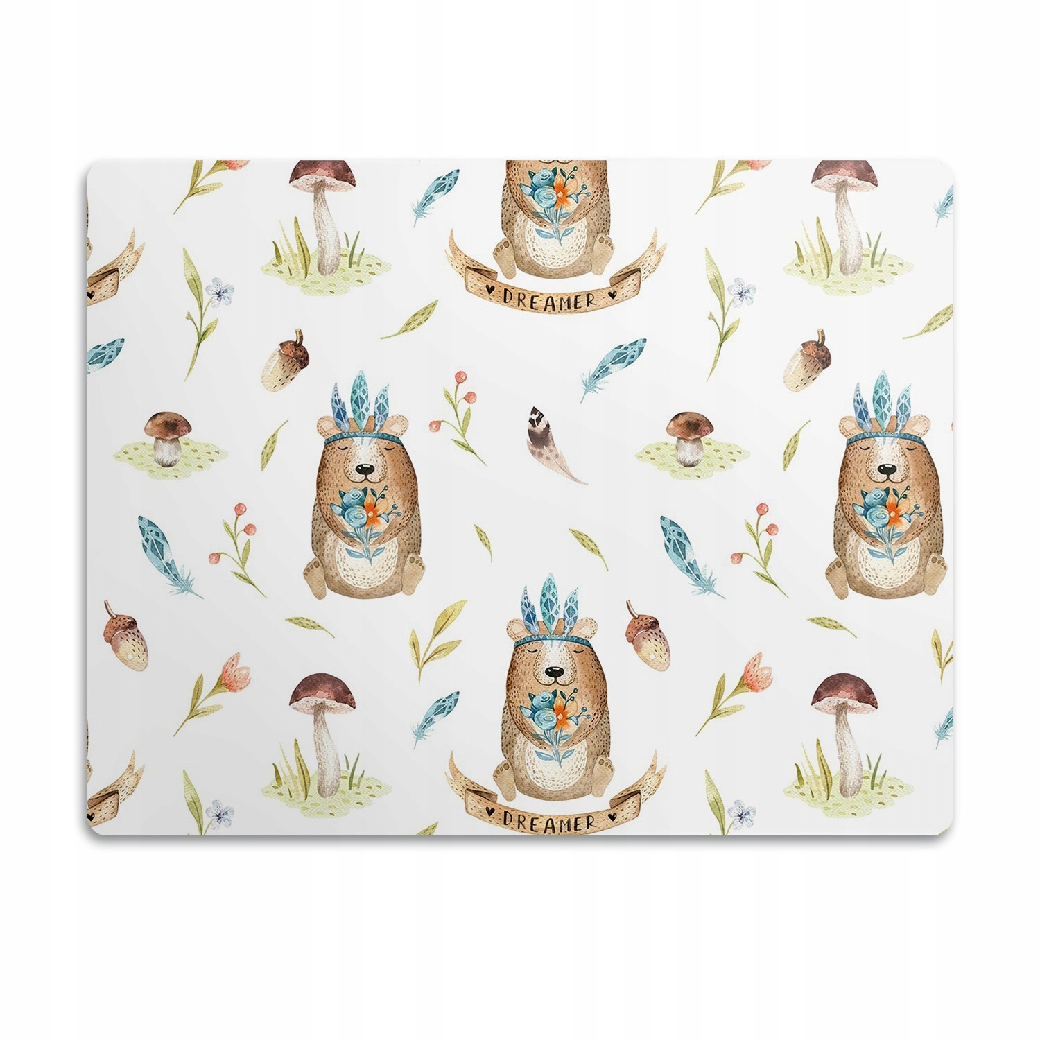 Levně Ochranná podložka pod misku Medvídci Indiáni 60x40