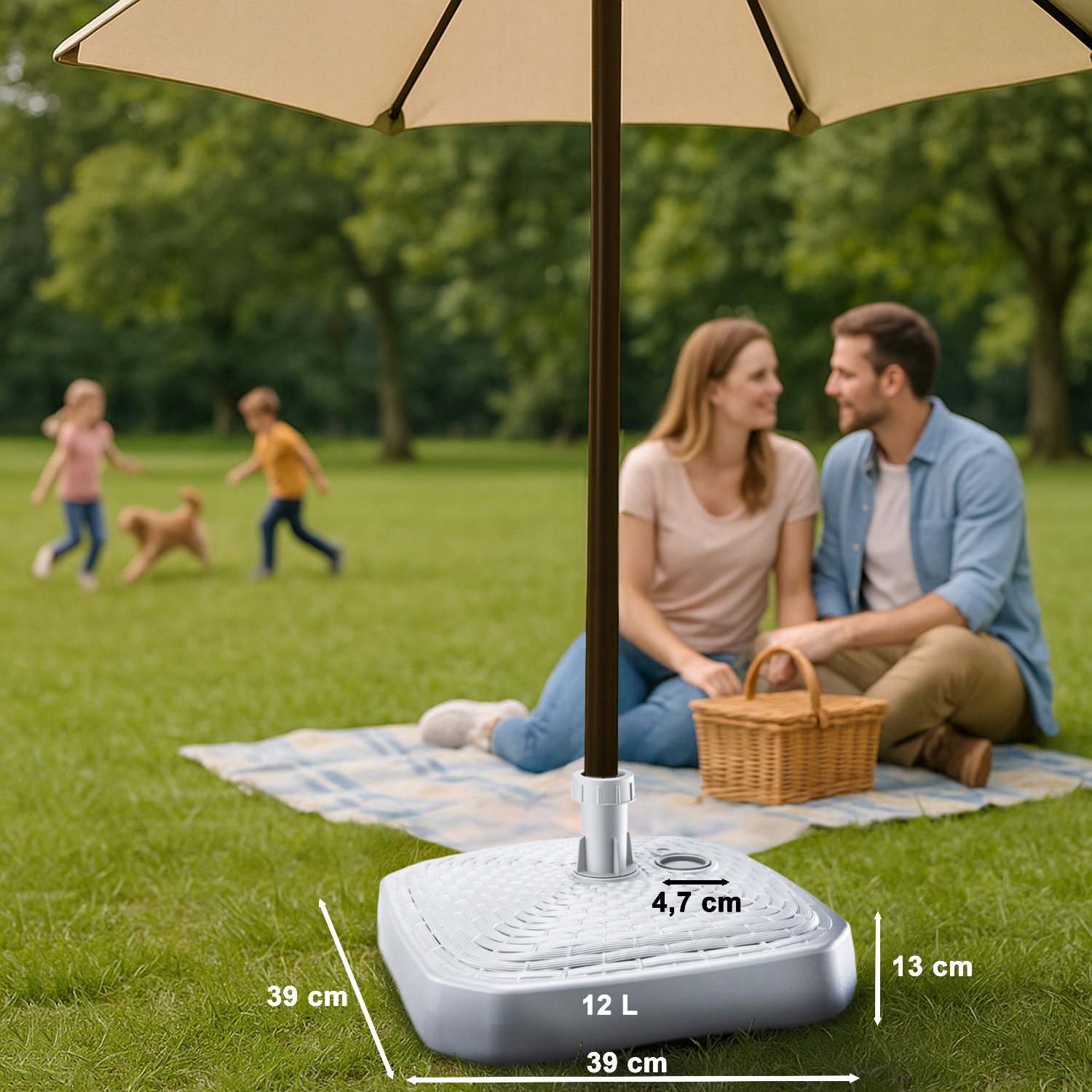 Podstawa do parasola ogrodowego Obciążnik Stojak pod parasol Stan opakowania oryginalne