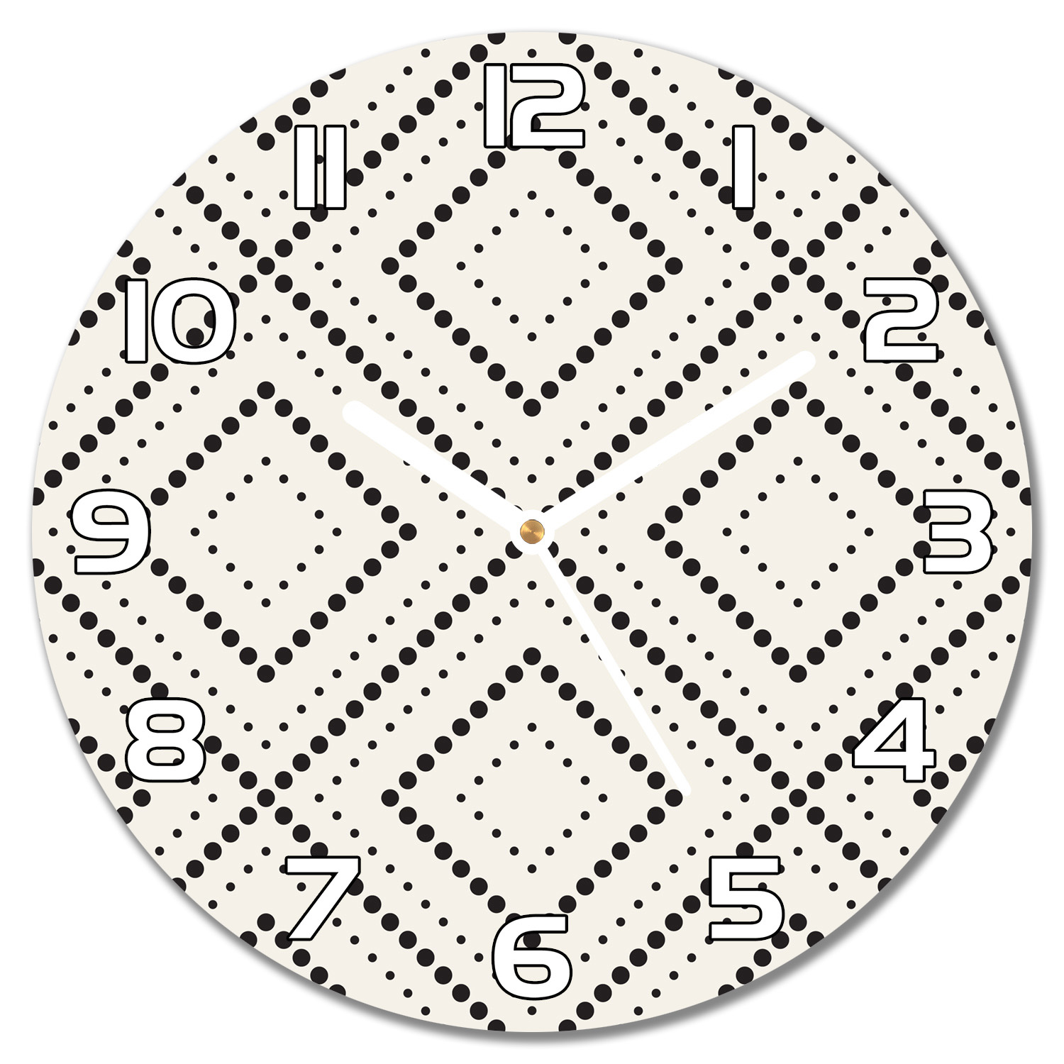 

Nowoczesny wiszący zegar Geometryczny wzór f30cm