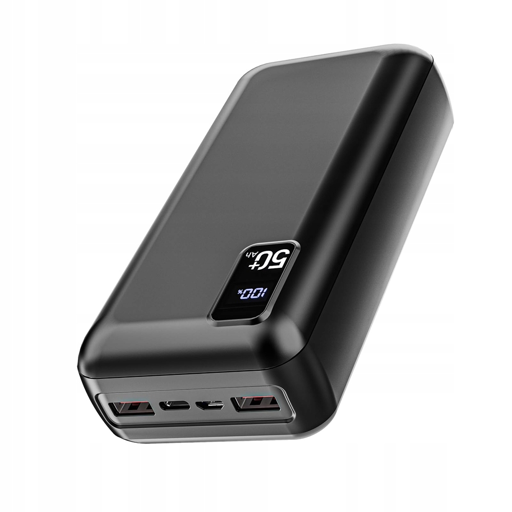 Power Bank 50000 mAh s Led displejem Rychlé nabíjení Tp-C/Micro Usb-a