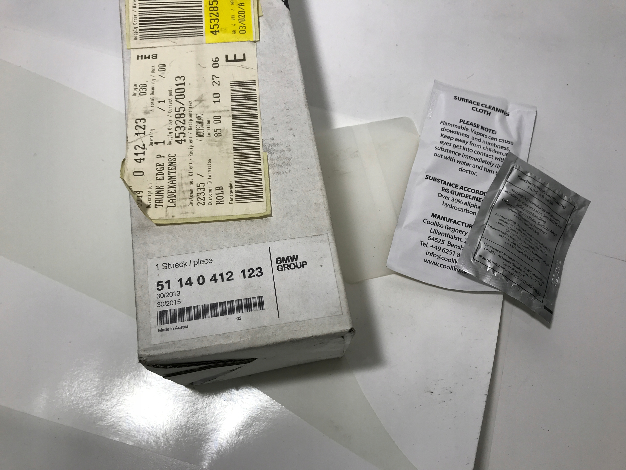 FOLIA OCHRONNA ZDERZAKA TYL E91 51140412123 Function surface protection