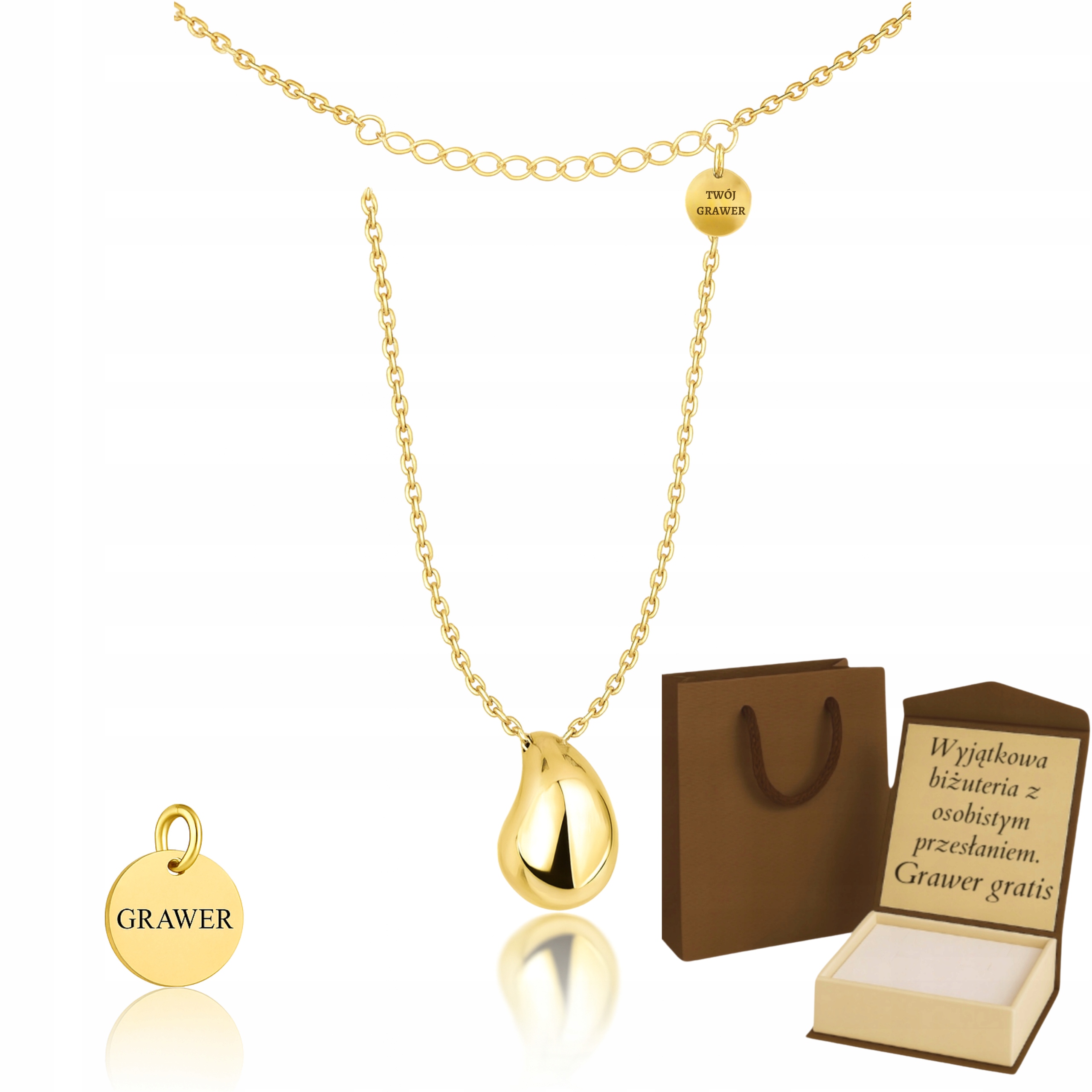 Zlatý Řetízek Pro Ni Ankr Kapka Pr. 585 925 Gravírování