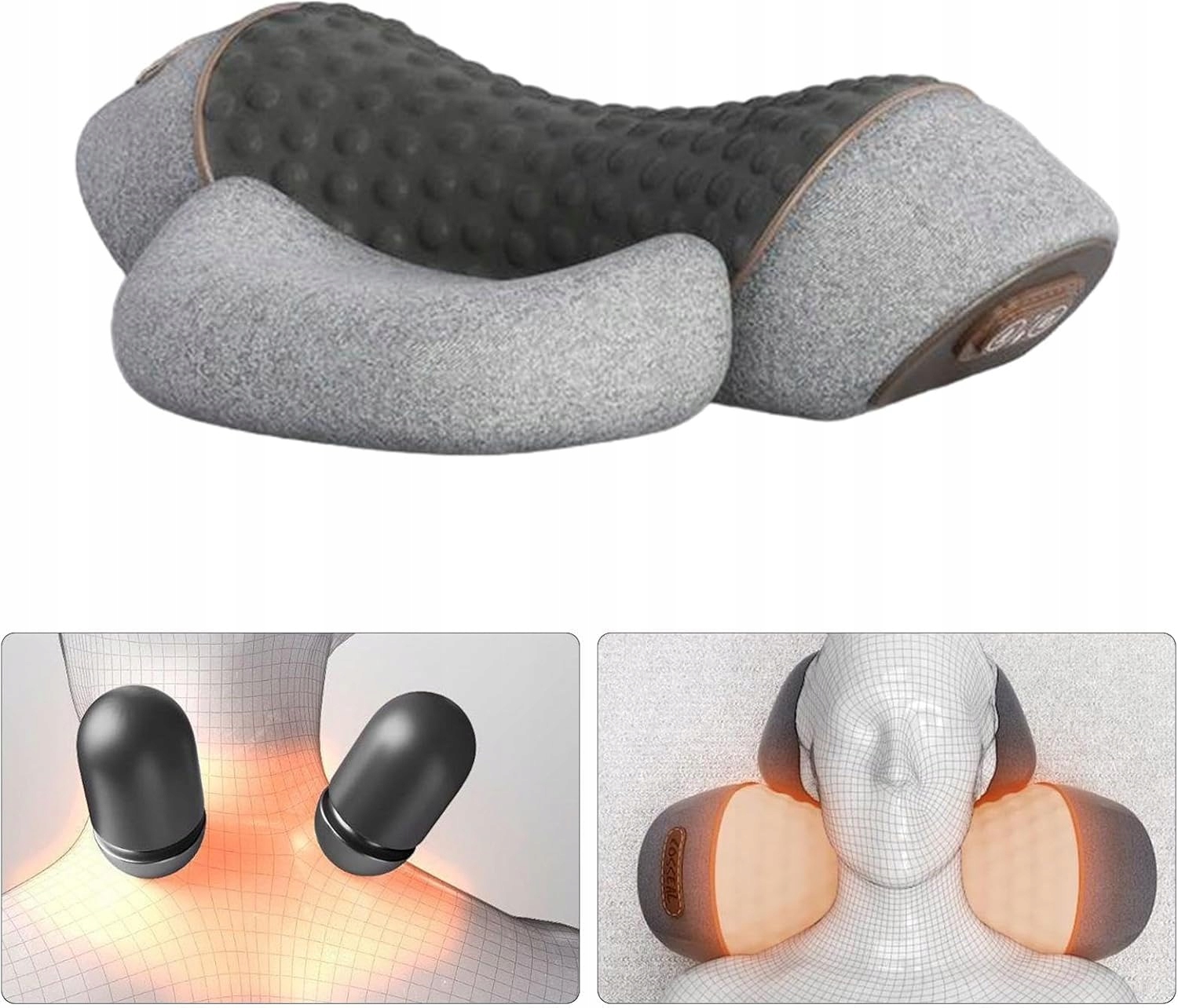 Poduszka Masażer Do Shiatsu Karku Szyi Pleców Usb