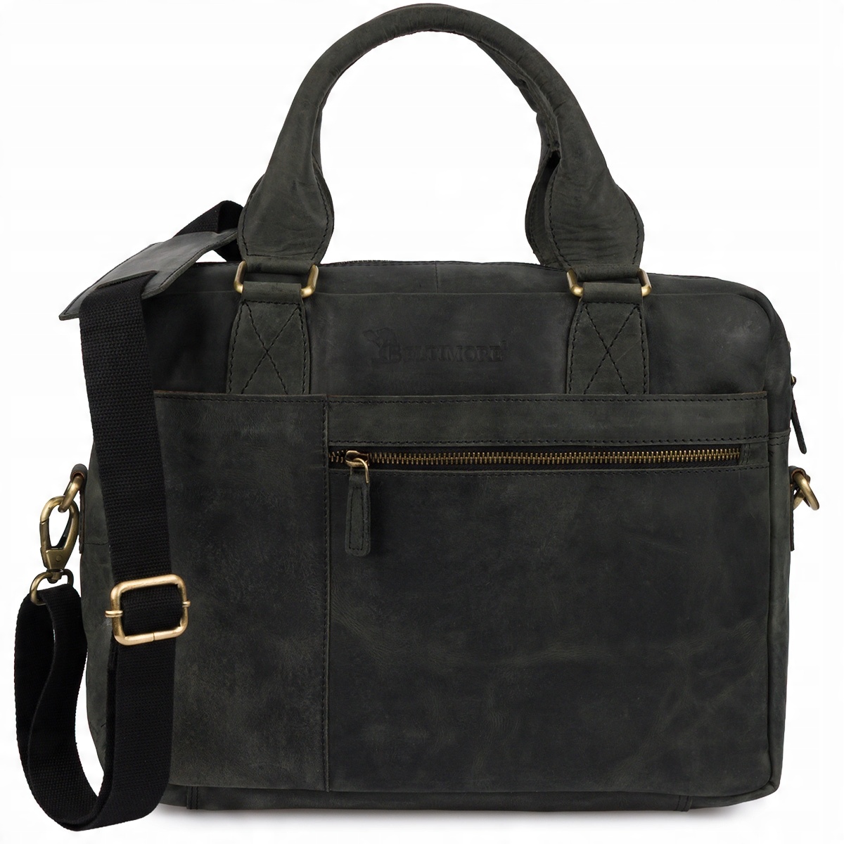 Pánská kožená velká A4 cestovní taška na notebook 15'4 XL Beltimore